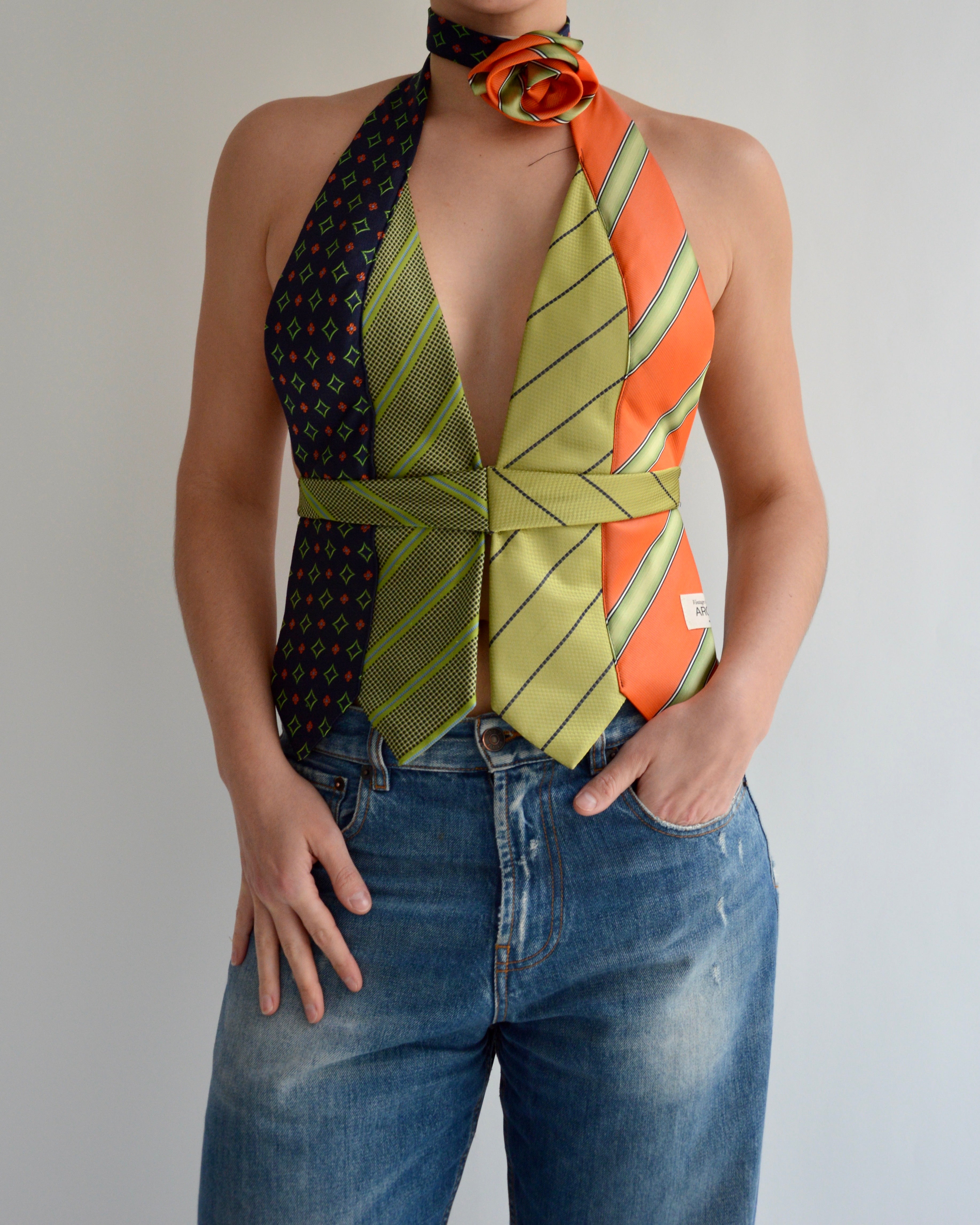 Tie Top & Flower Choker - nº 57 (M)