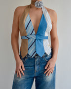 Top con lazo - Azules y rojos (talla pequeña)