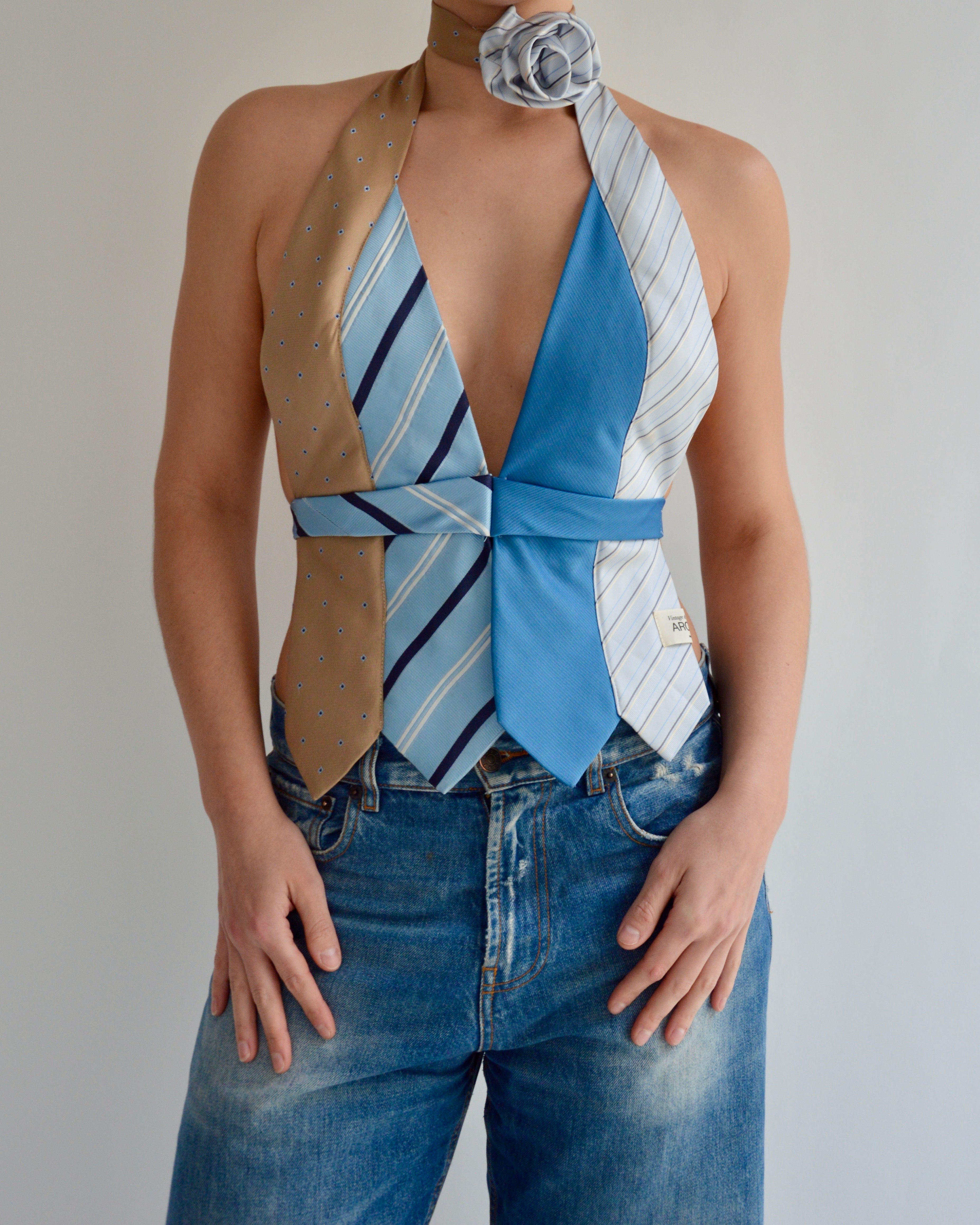 Tie Top & Flower Choker - nº 63 (S)