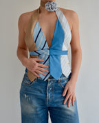 Top con lazo - Azules y rojos (talla pequeña)