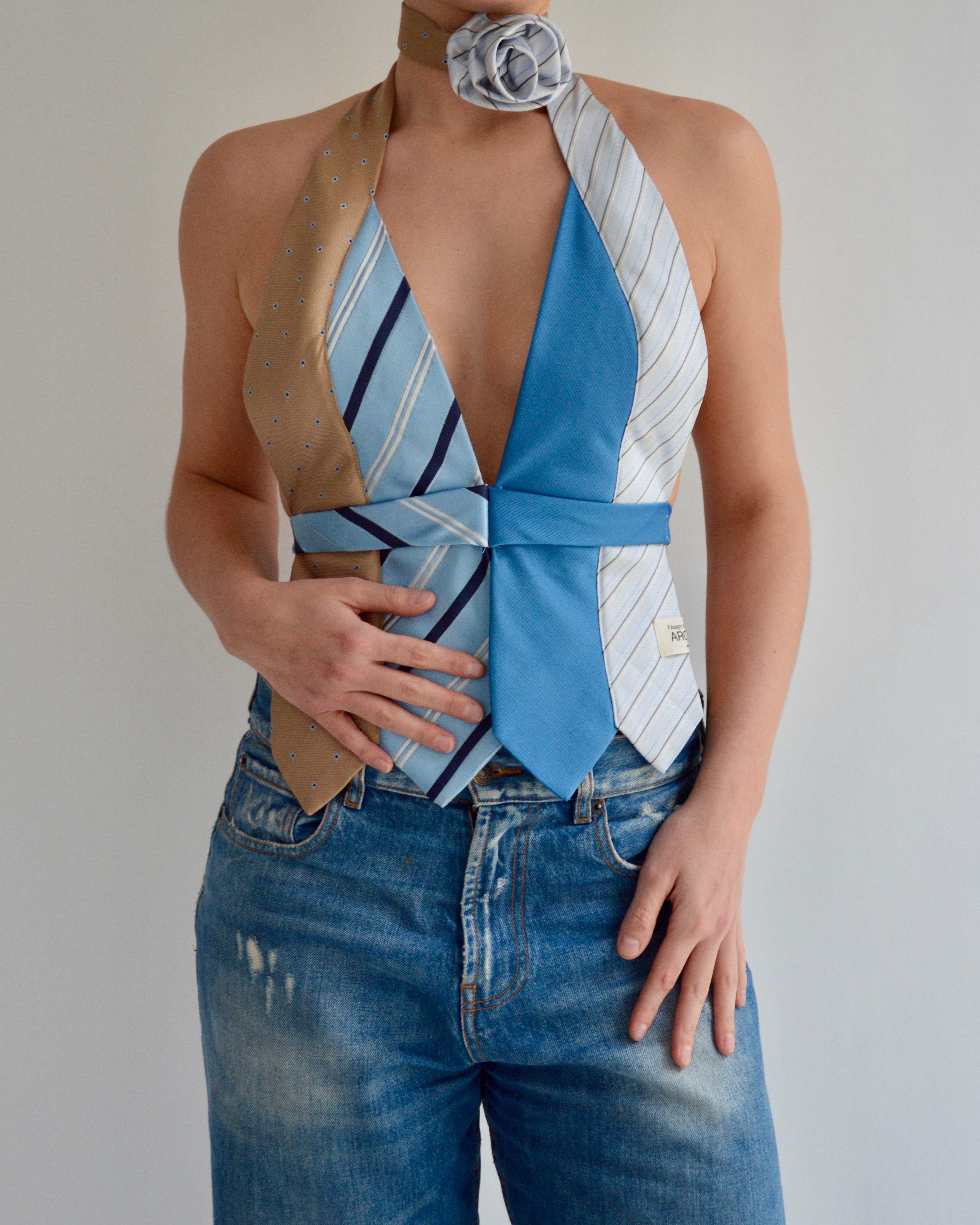 Tie Top & Flower Choker - nº 63 (S)