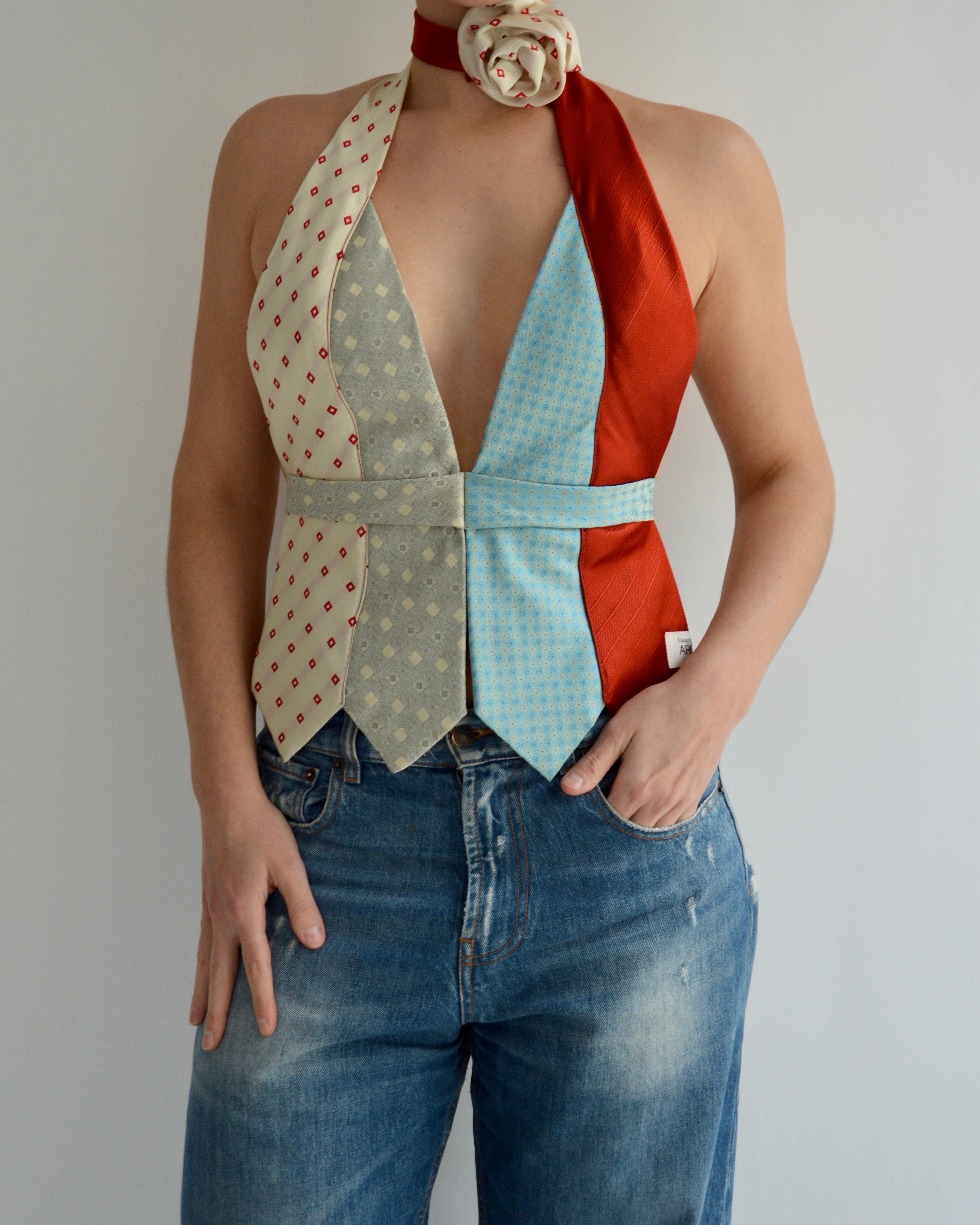 Tie Top & Flower Choker - nº 64 (M)