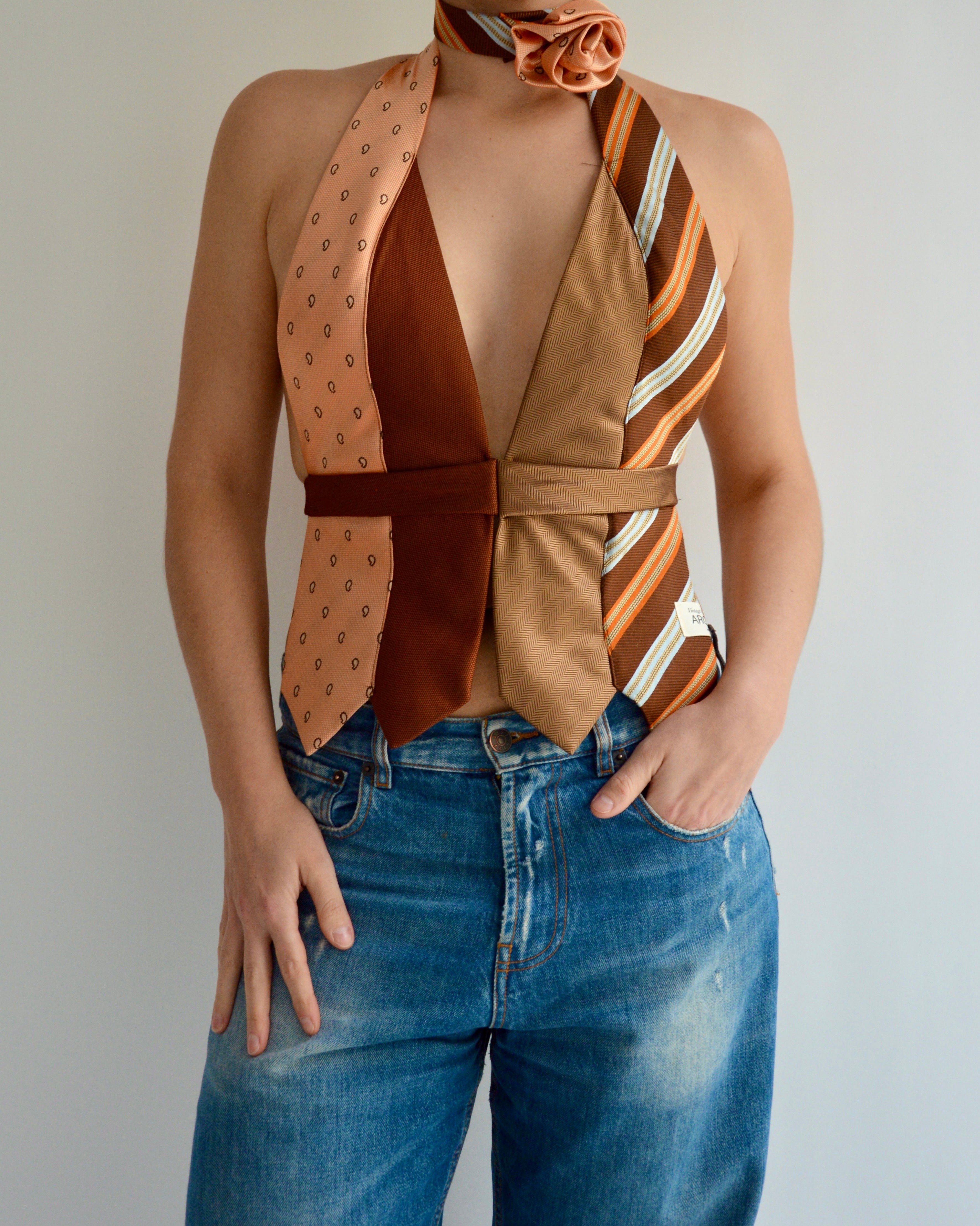 Tie Top & Flower Choker - nº 66 (L)