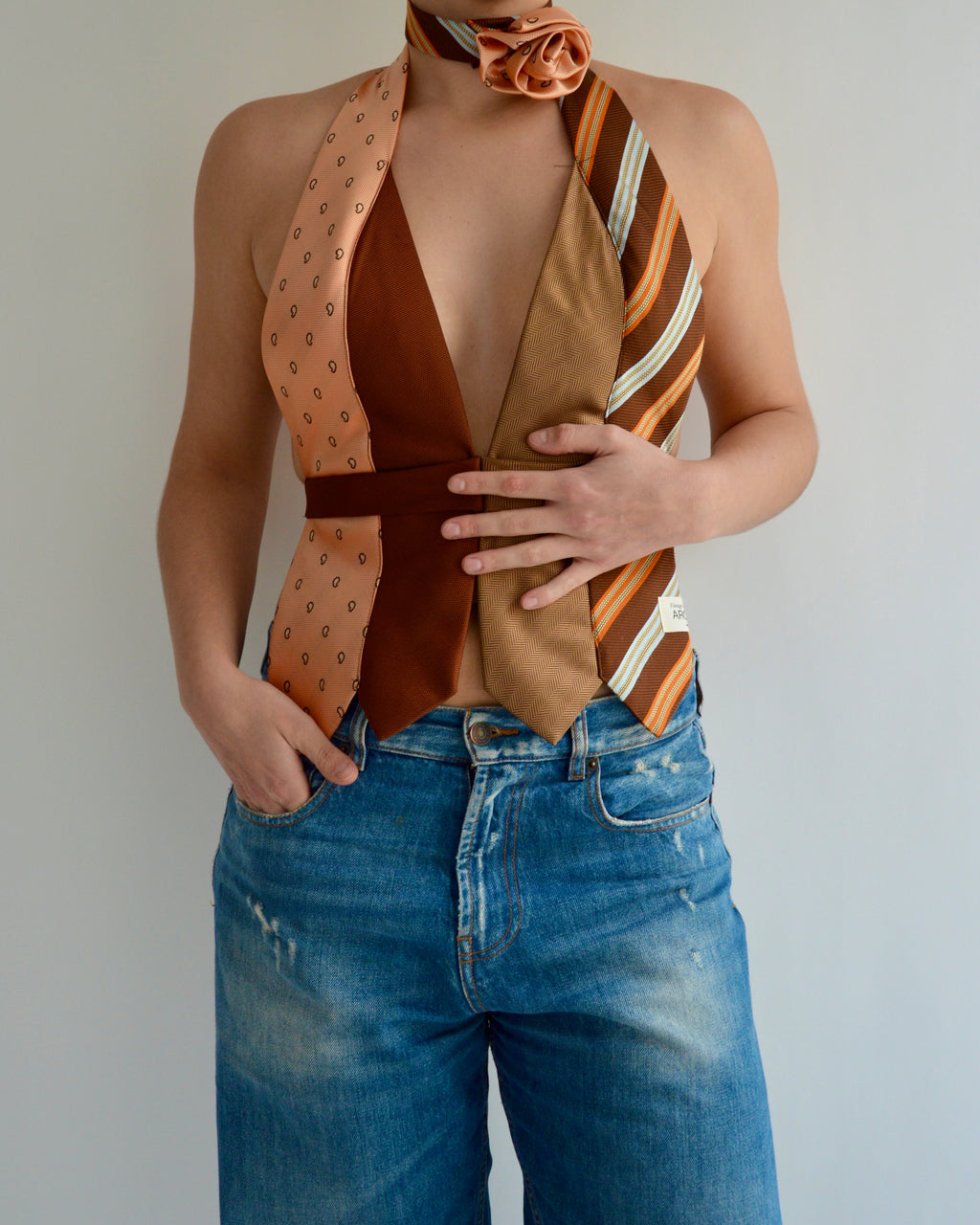 Tie Top & Flower Choker - nº 66 (L)