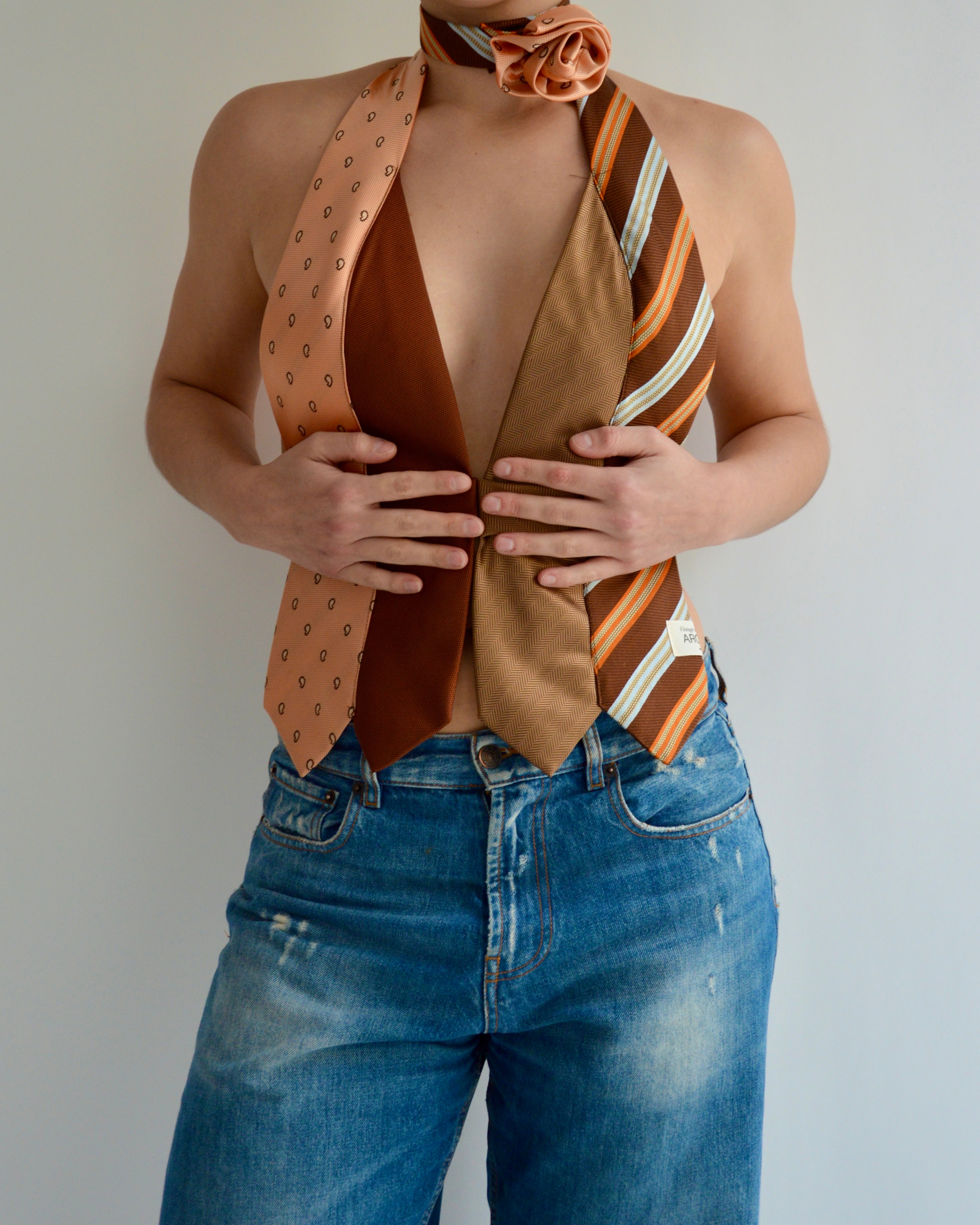 Tie Top & Flower Choker - nº 66 (L)