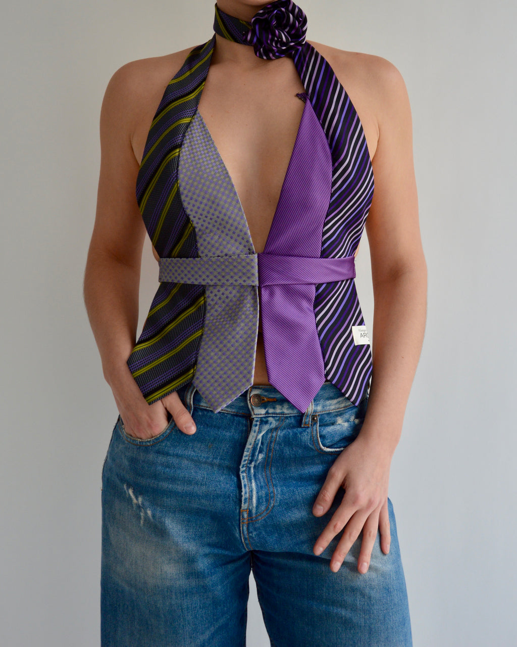 Tie Top & Flower Choker - nº 67 (S)