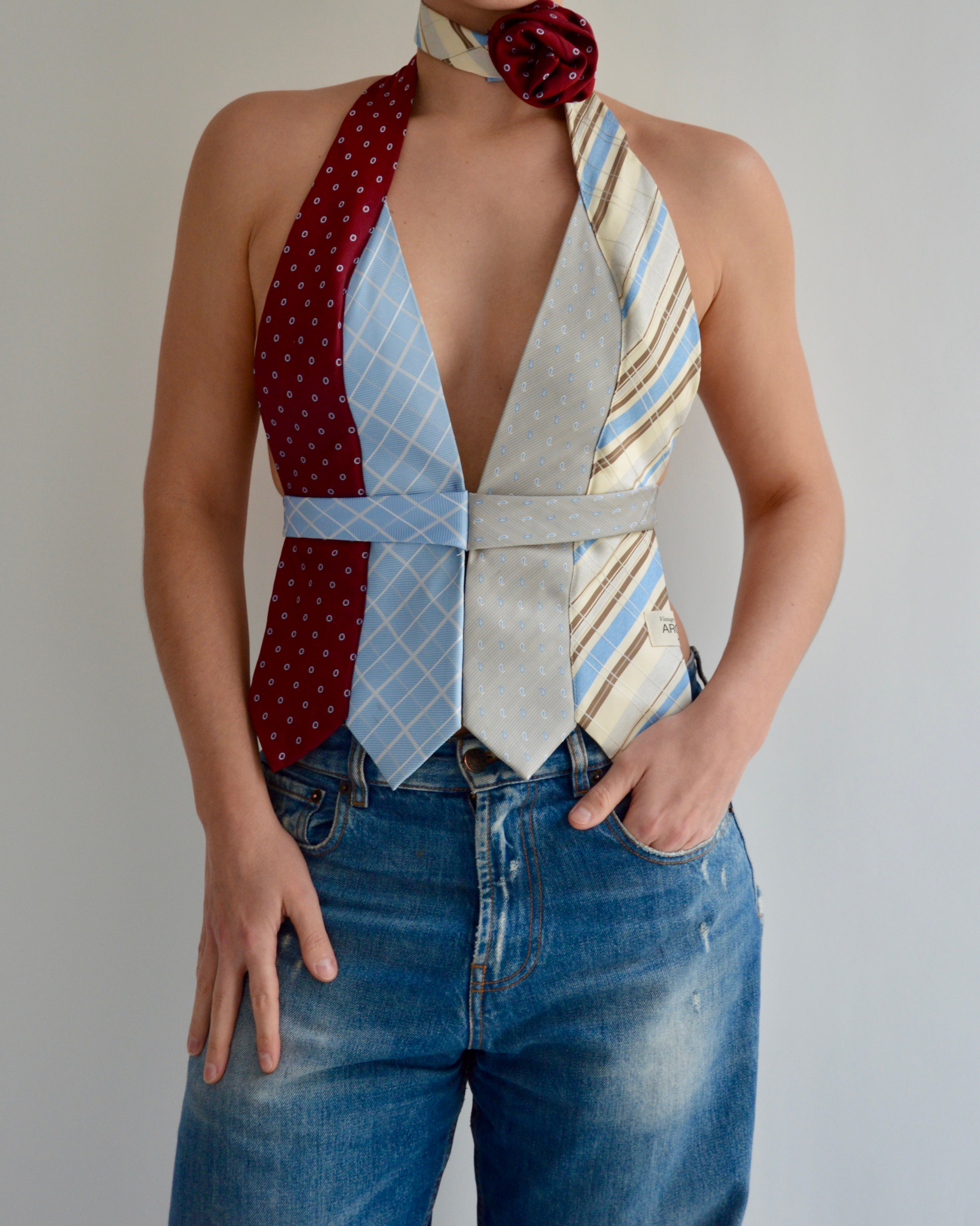 Tie Top & Flower Choker - nº 68 (S)