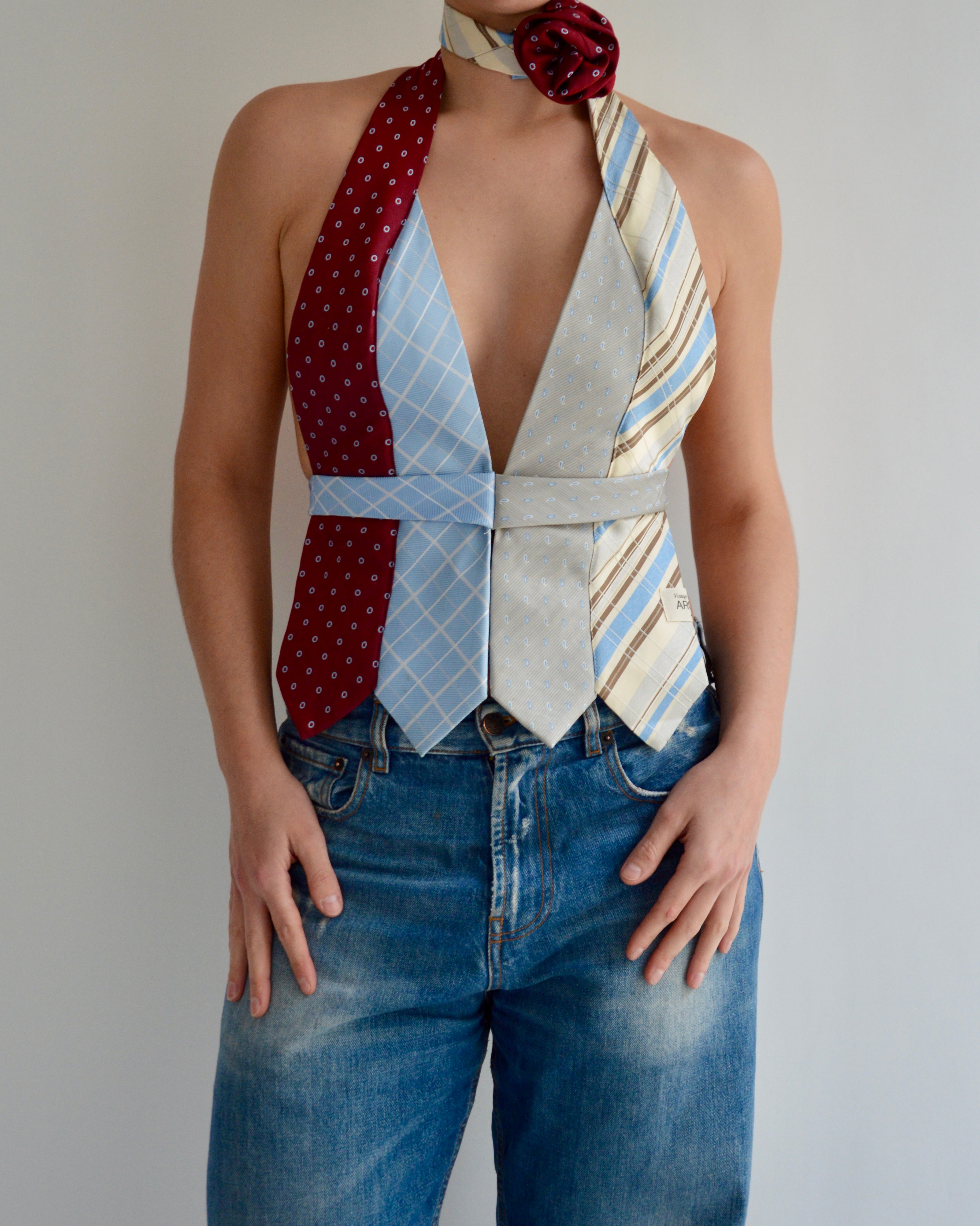 Tie Top & Flower Choker - nº 68 (S)