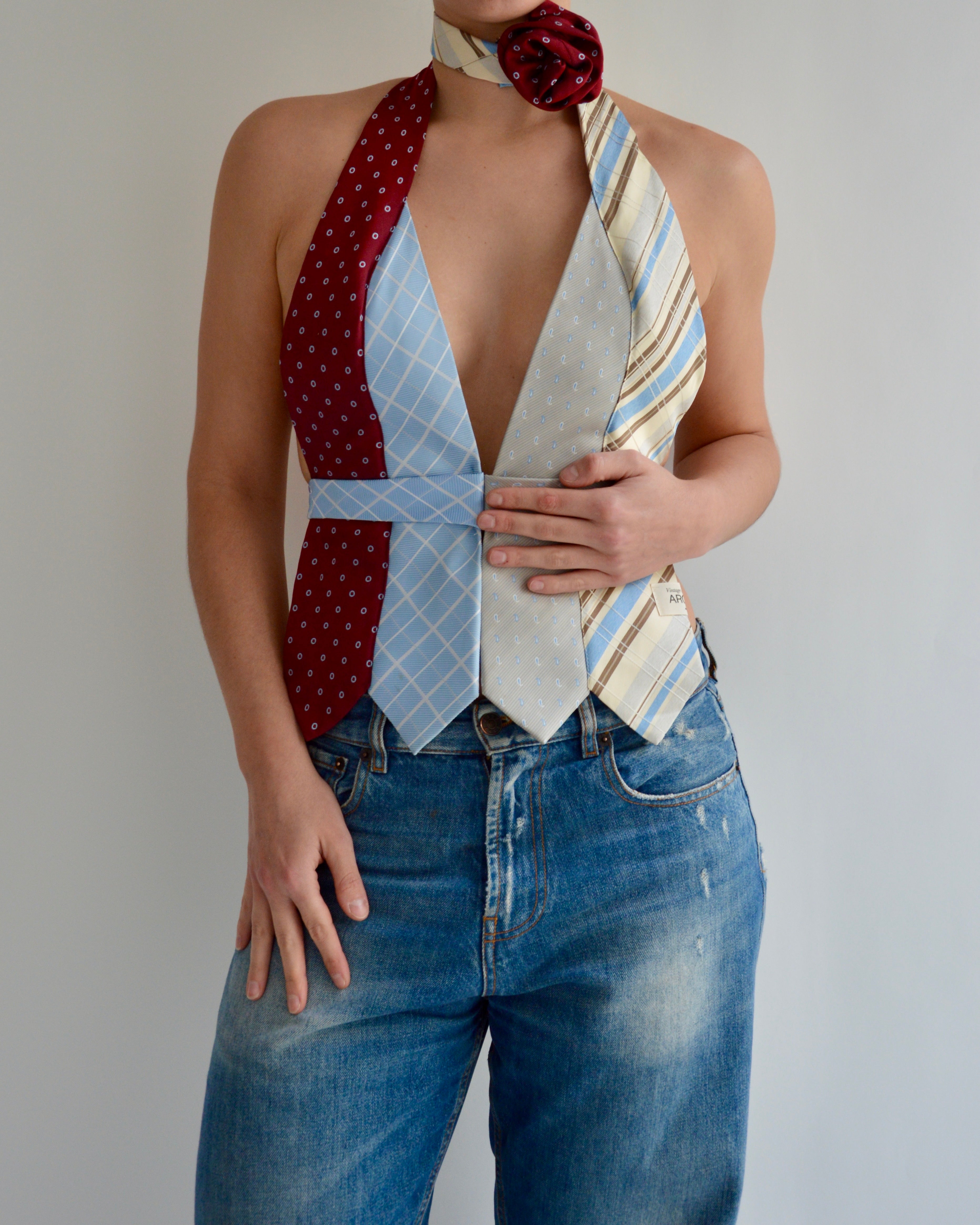 Tie Top & Flower Choker - nº 68 (S)