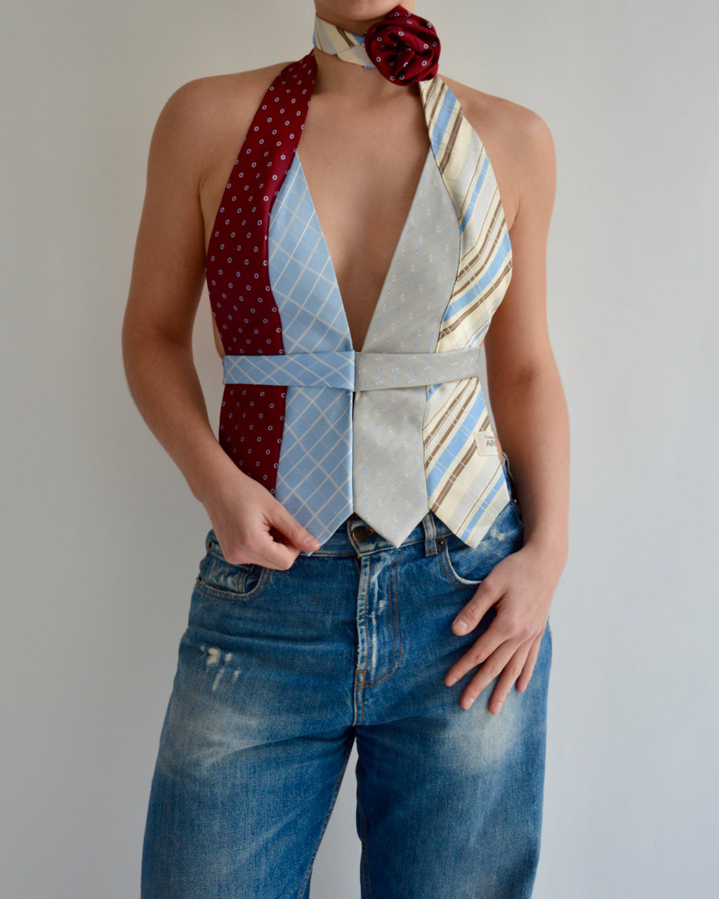 Tie Top & Flower Choker - nº 68 (S)