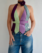 Top con lazo - Azules y rojos (talla pequeña)