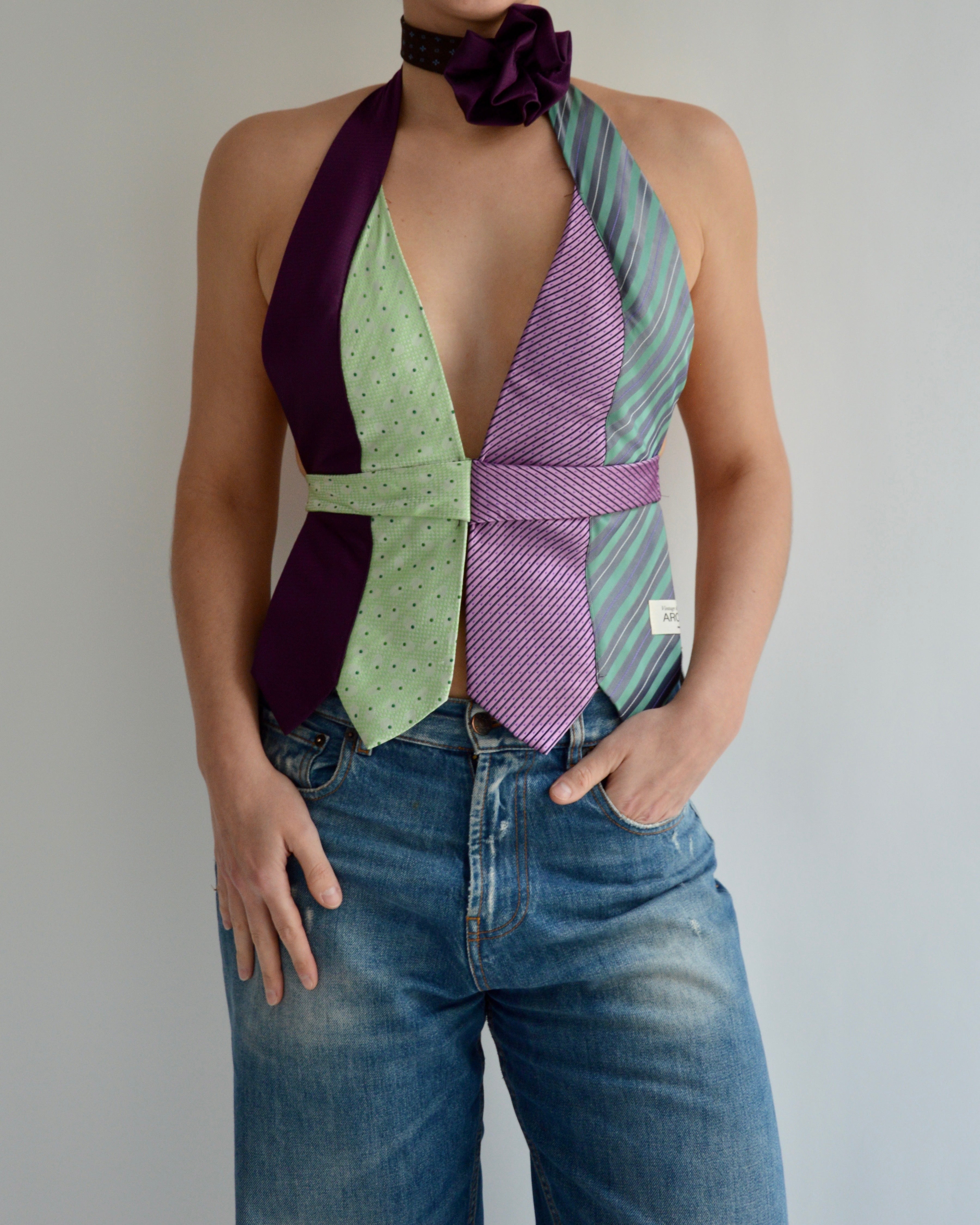 Tie Top & Flower Choker - nº 69 (M)