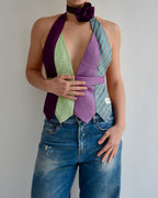 Top con lazo - Azules y rojos (talla pequeña)
