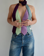 Top con lazo - Azules y rojos (talla pequeña)