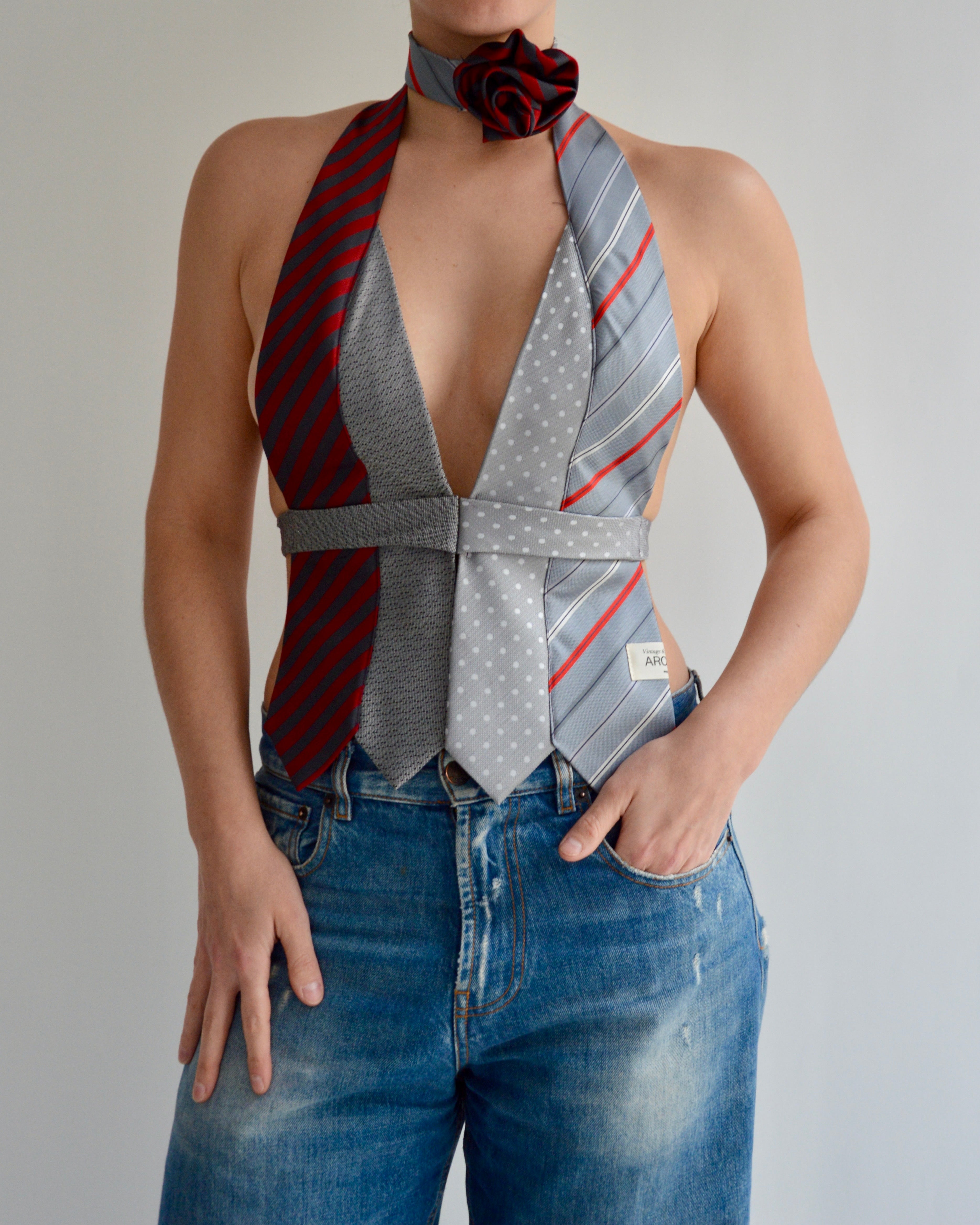 Tie Top & Flower Choker - nº 70 (XS)