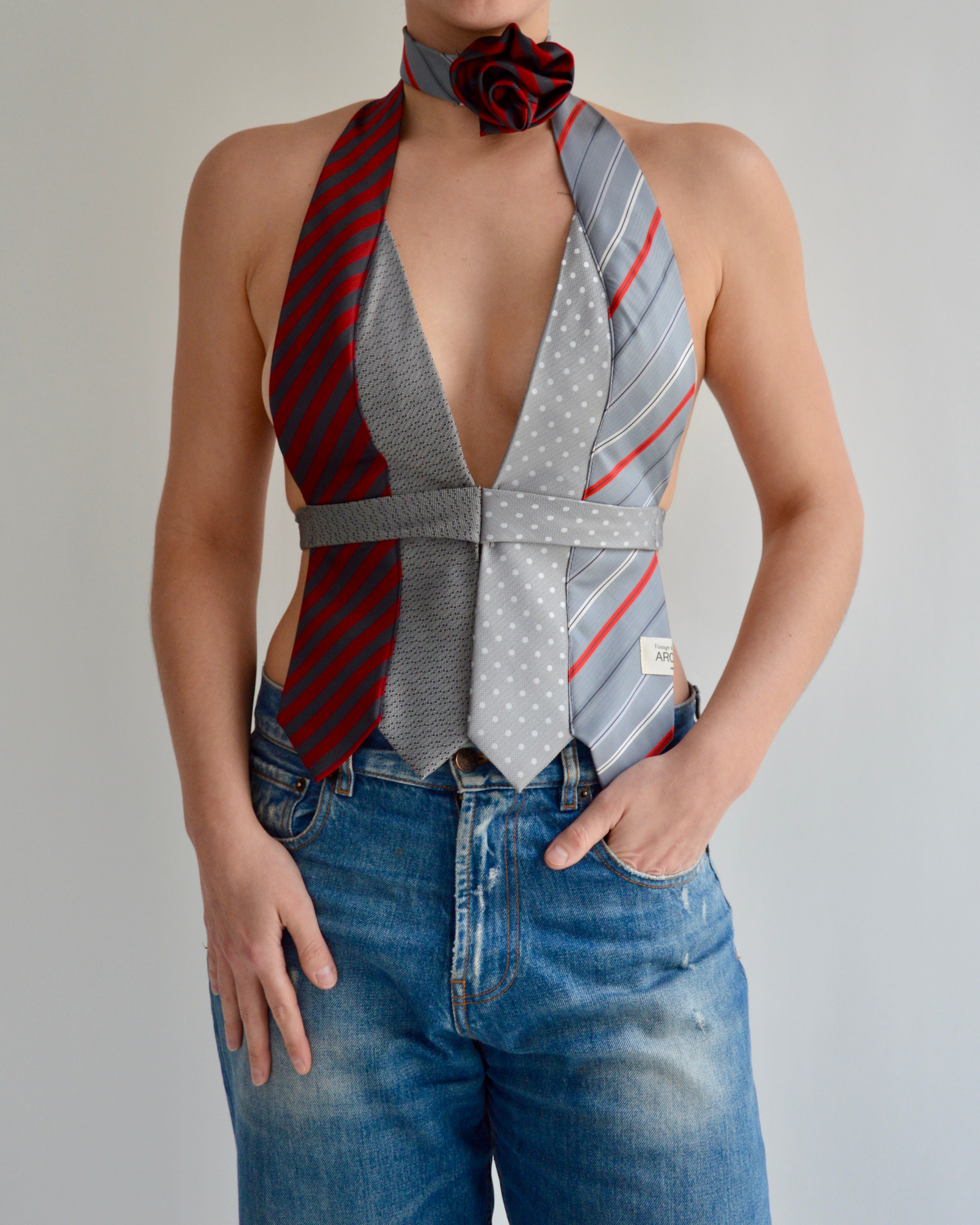 Tie Top & Flower Choker - nº 70 (XS)