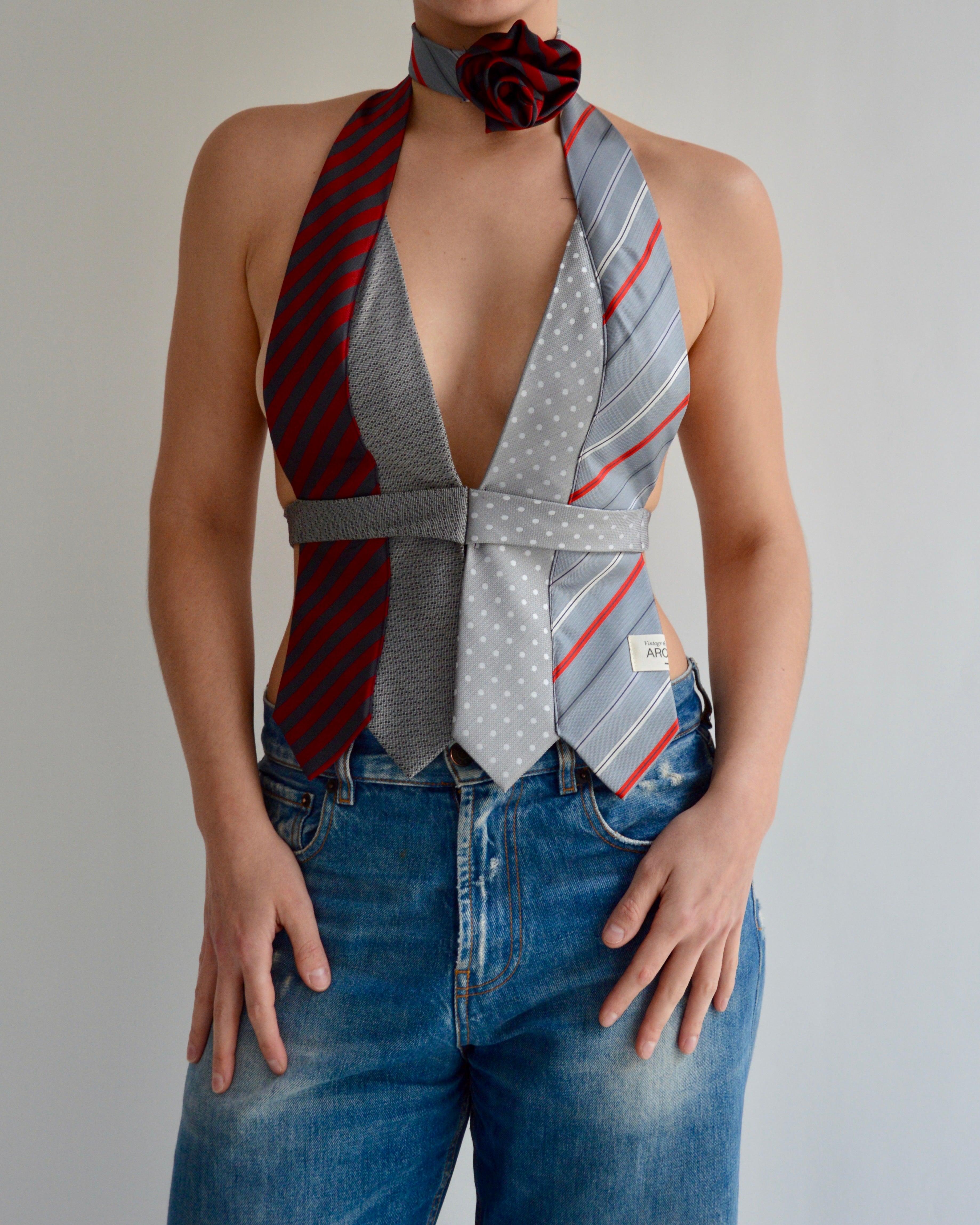 Tie Top & Flower Choker - nº 70 (XS)