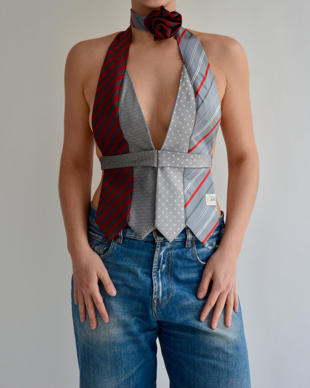 Tie Top & Flower Choker - nº 70 (XS)