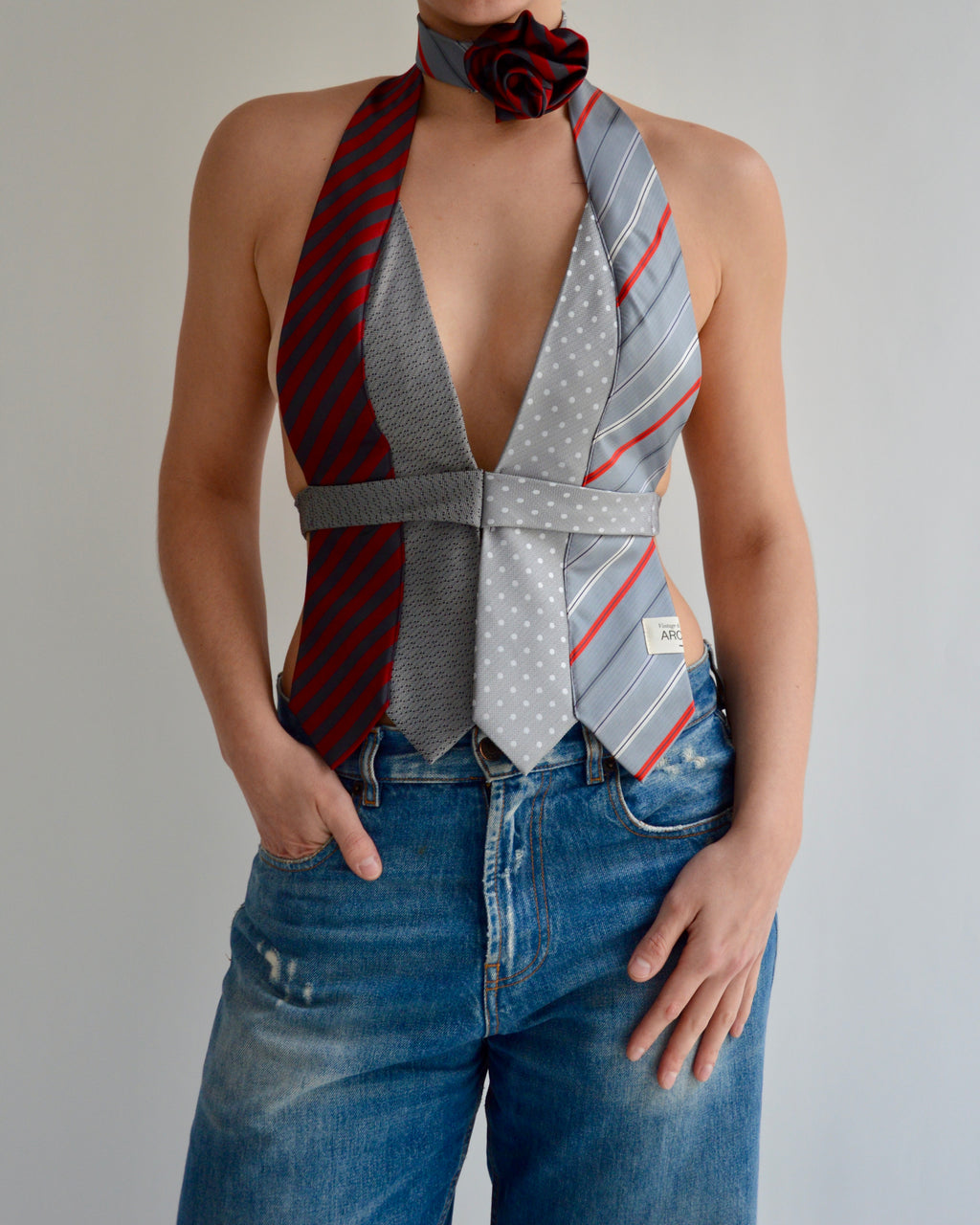 Tie Top & Flower Choker - nº 70 (XS)