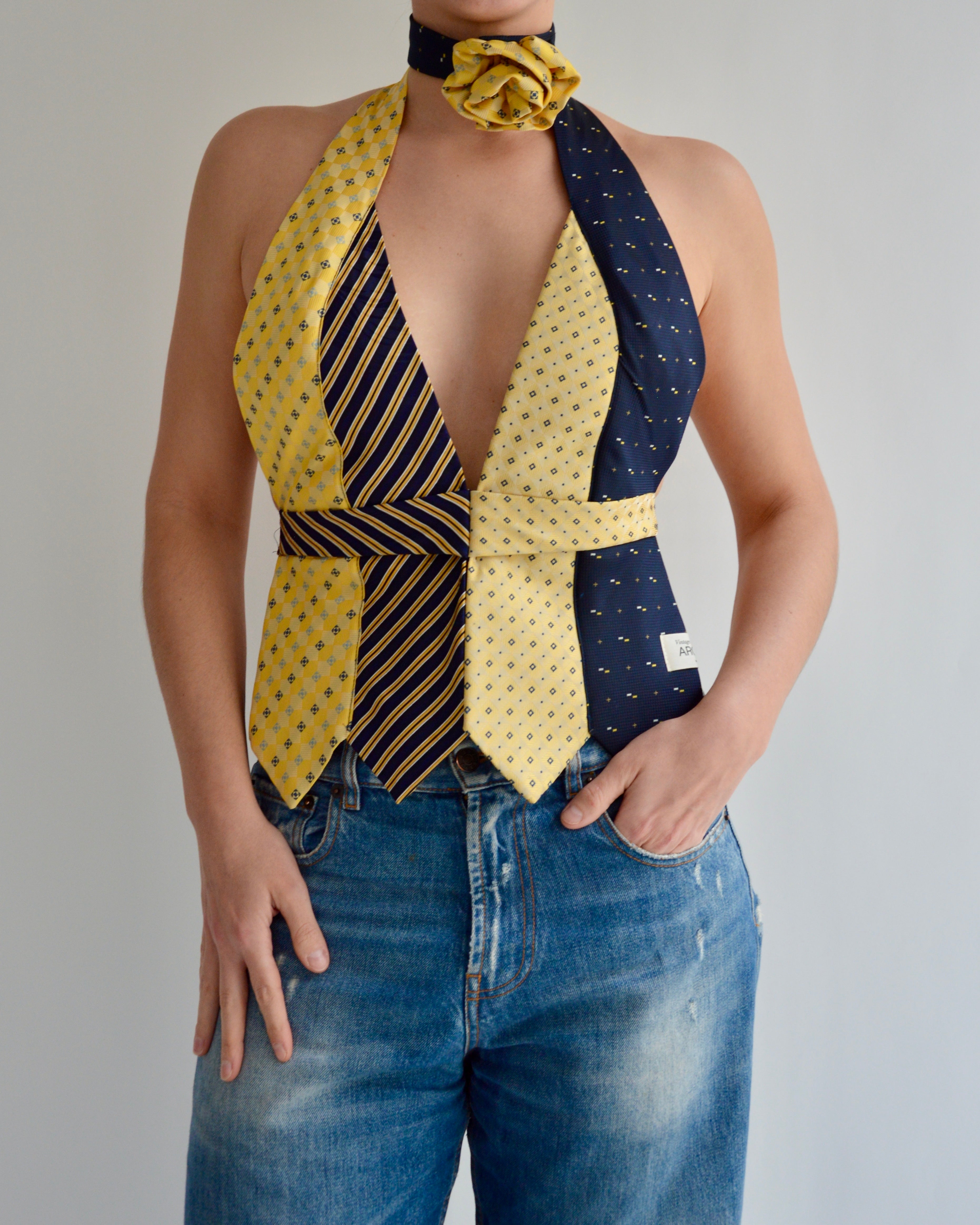 Tie Top & Flower Choker - nº 71 (L)