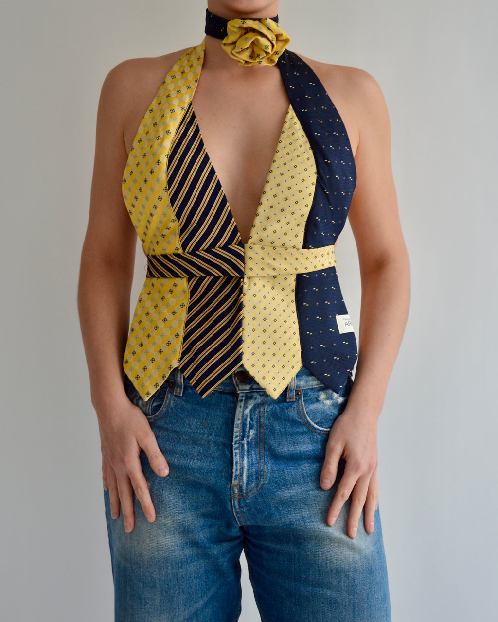 Tie Top & Flower Choker - nº 71 (L)