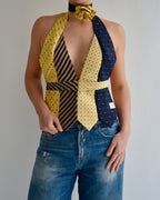 Top con lazo - Azules y rojos (talla pequeña)