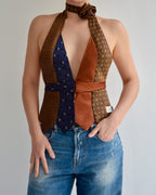 Top con lazo - Azules y rojos (talla pequeña)