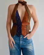 Top con lazo - Azules y rojos (talla pequeña)