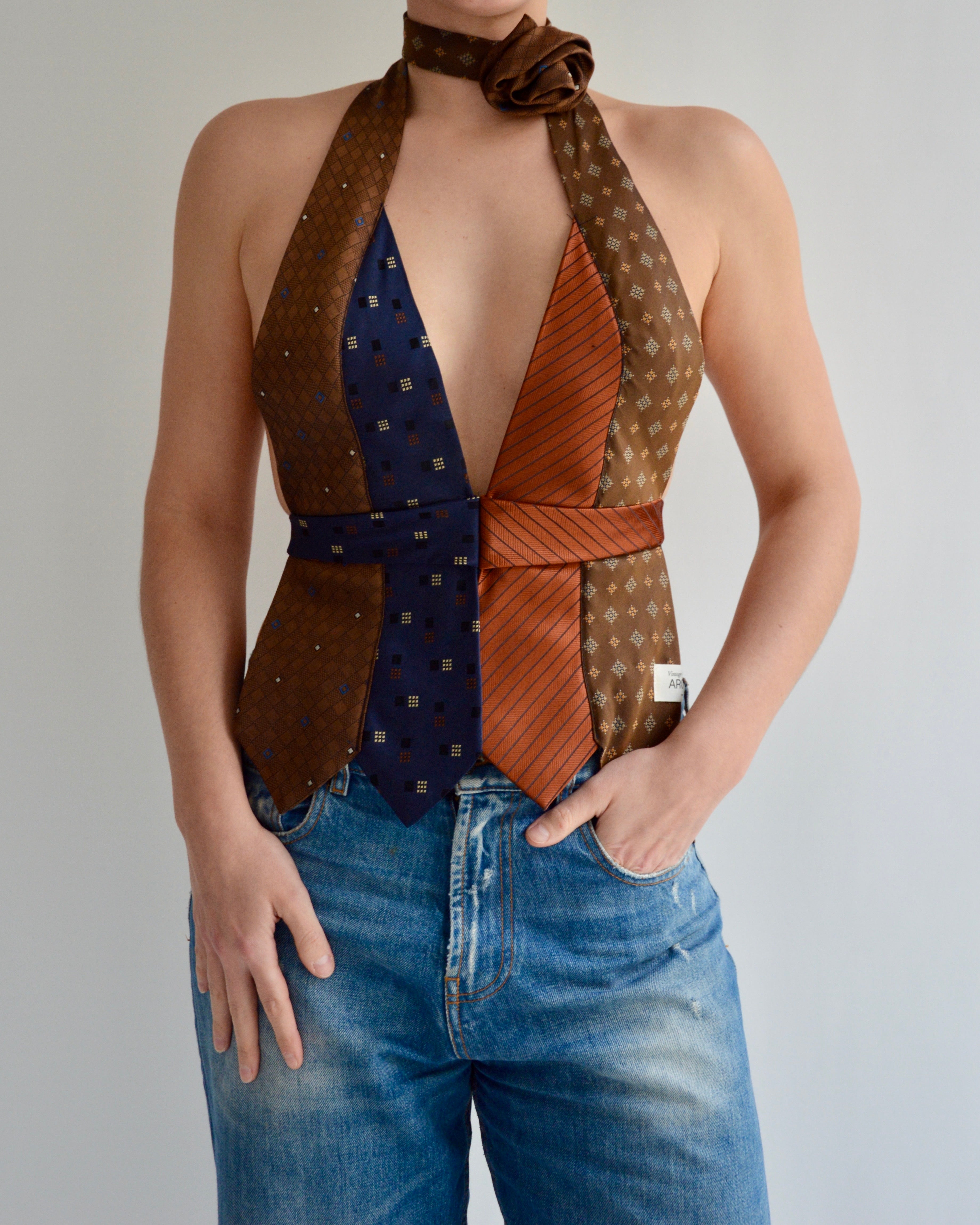 Tie Top & Flower Choker - nº 72 (S)