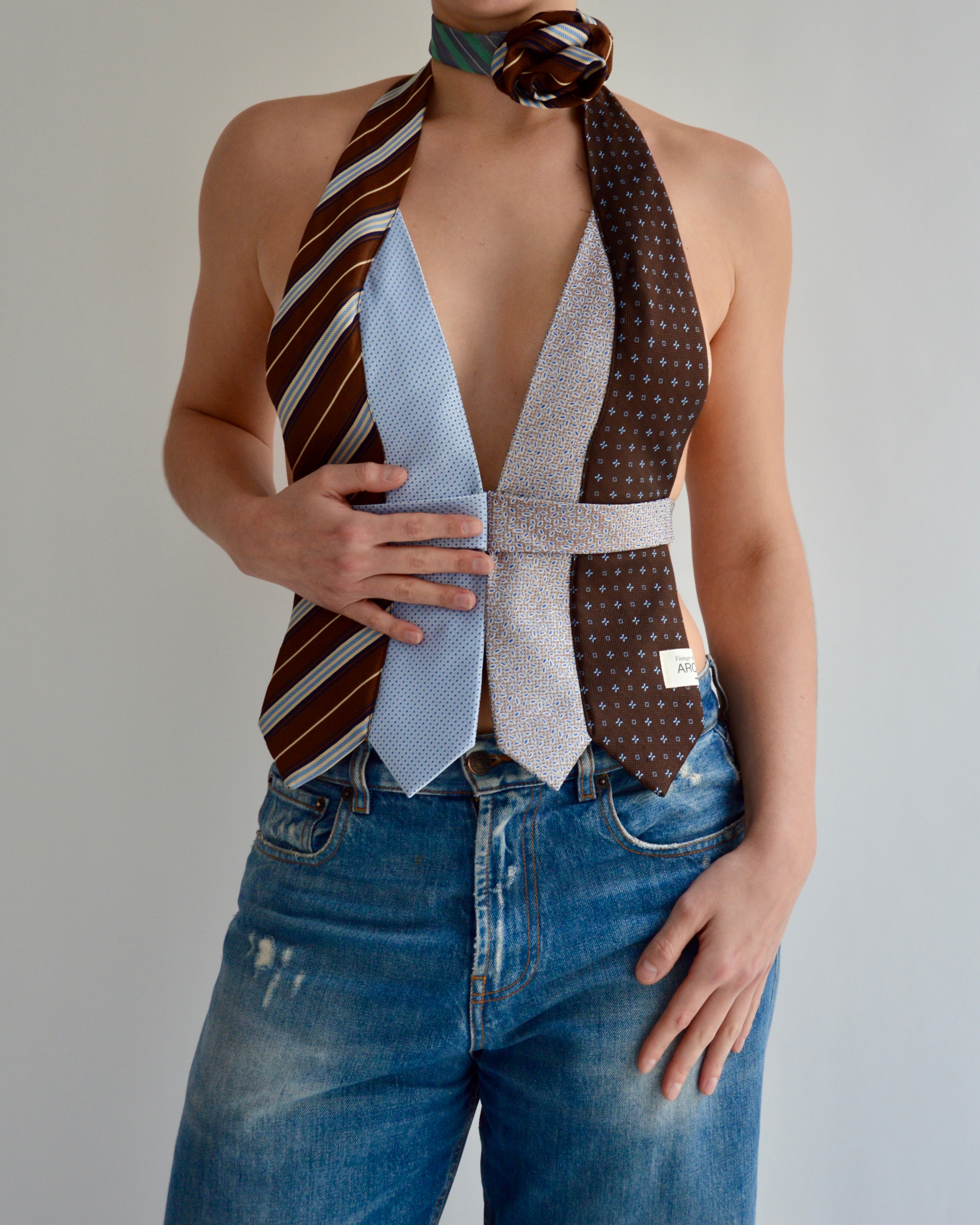 Tie Top & Flower Choker - nº 73 (XS)