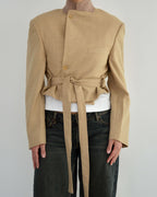 Tied-up Blazer - Cream (L)