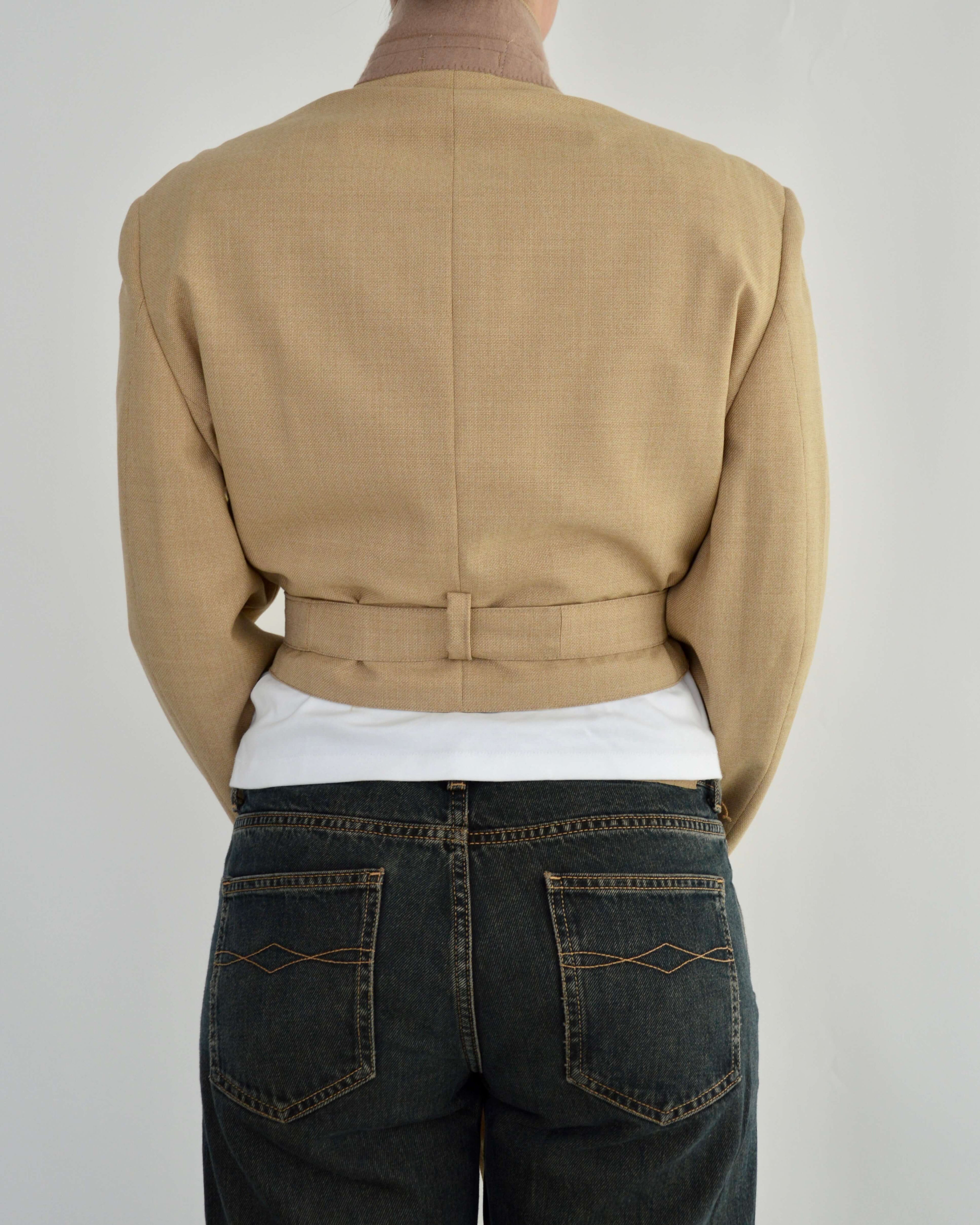 Tied-up Blazer - Cream (M - L)