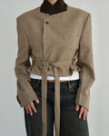 Tied-up Blazer in Brown Squared, view 7