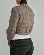 Tied-up Blazer - Pinky Brown (S)