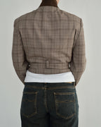Tied-up Blazer - Pinky Brown (S)