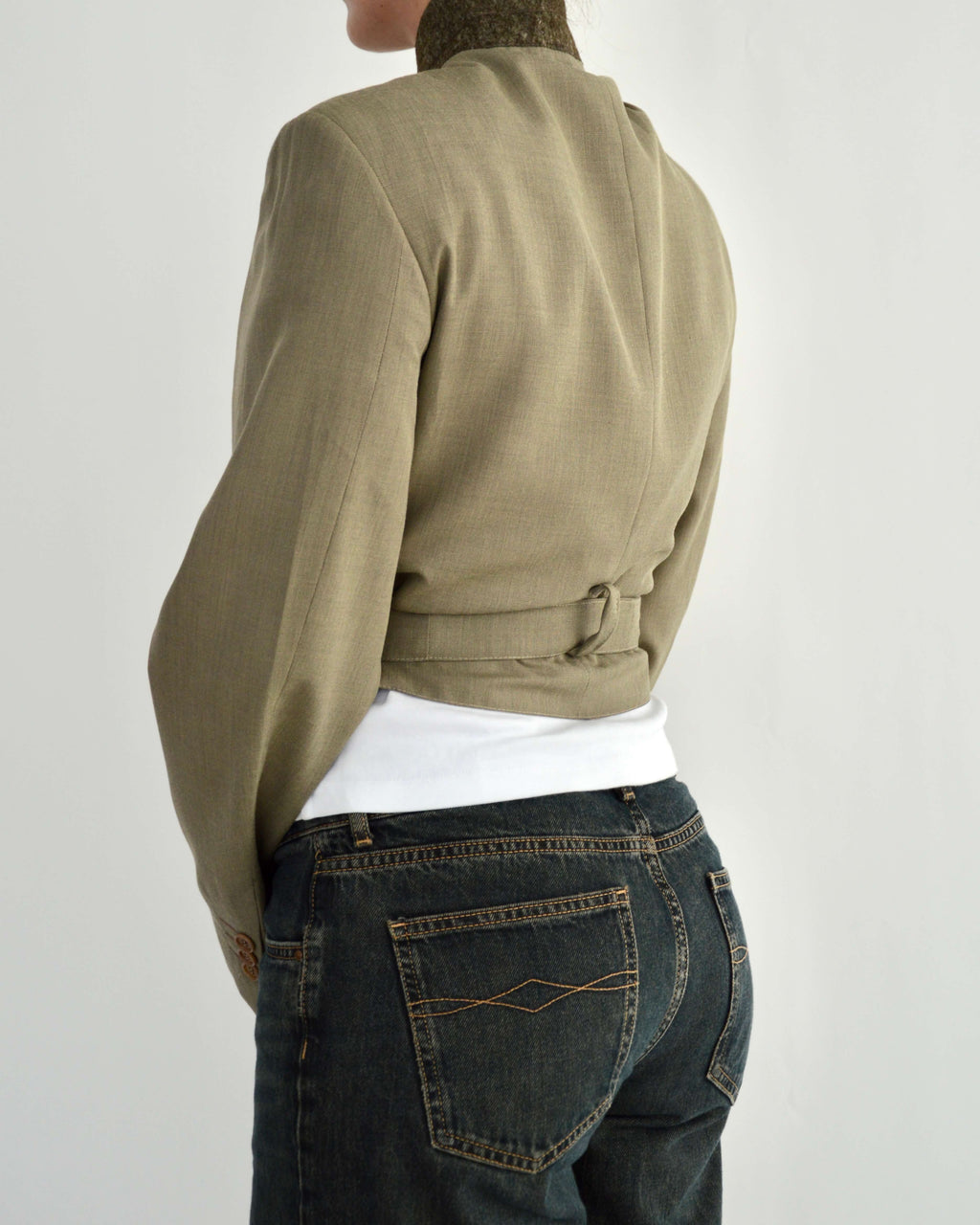 Vegan Tied-up Blazer - Soft Green (M)