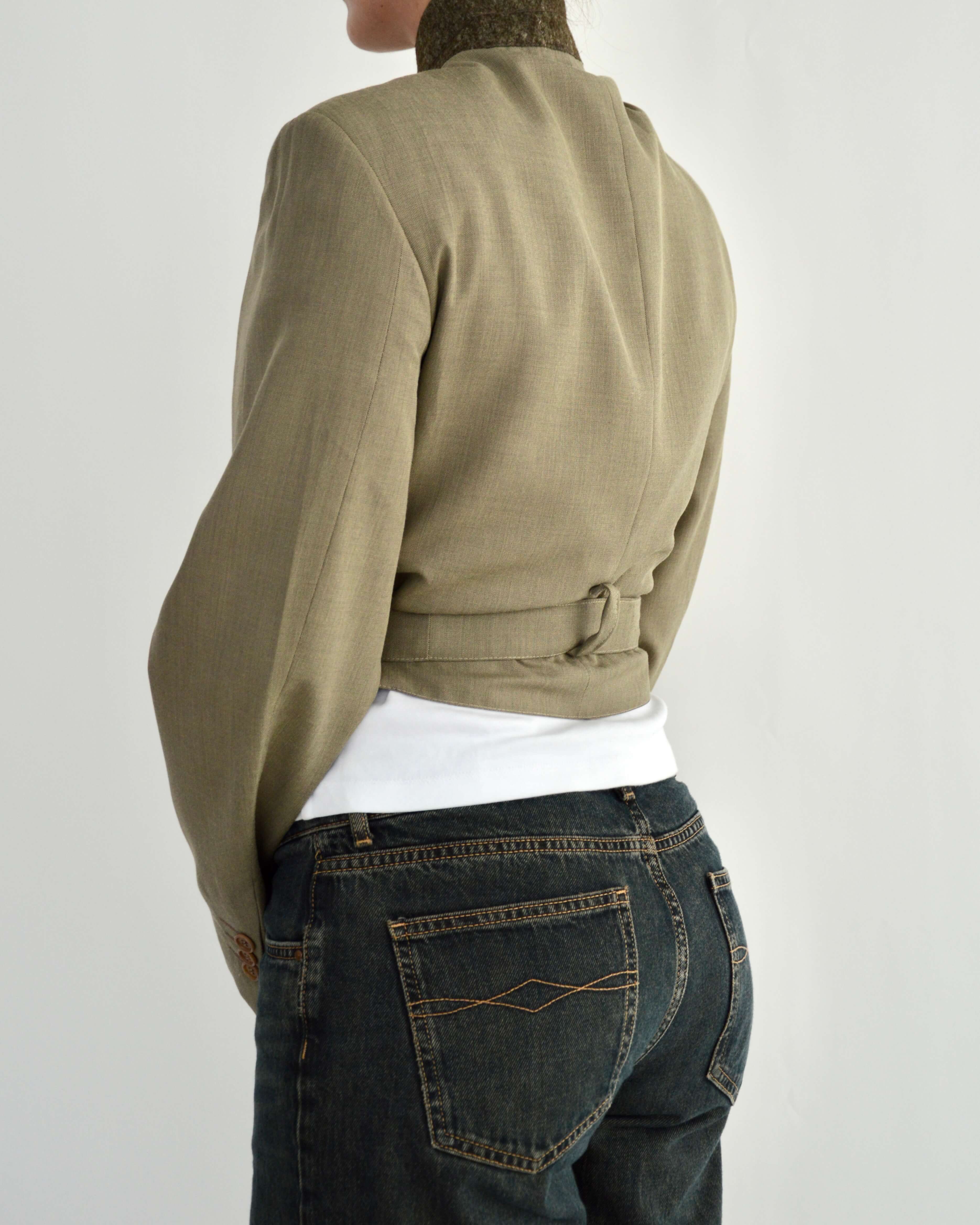 Vegan Tied-up Blazer - Soft Green (M)