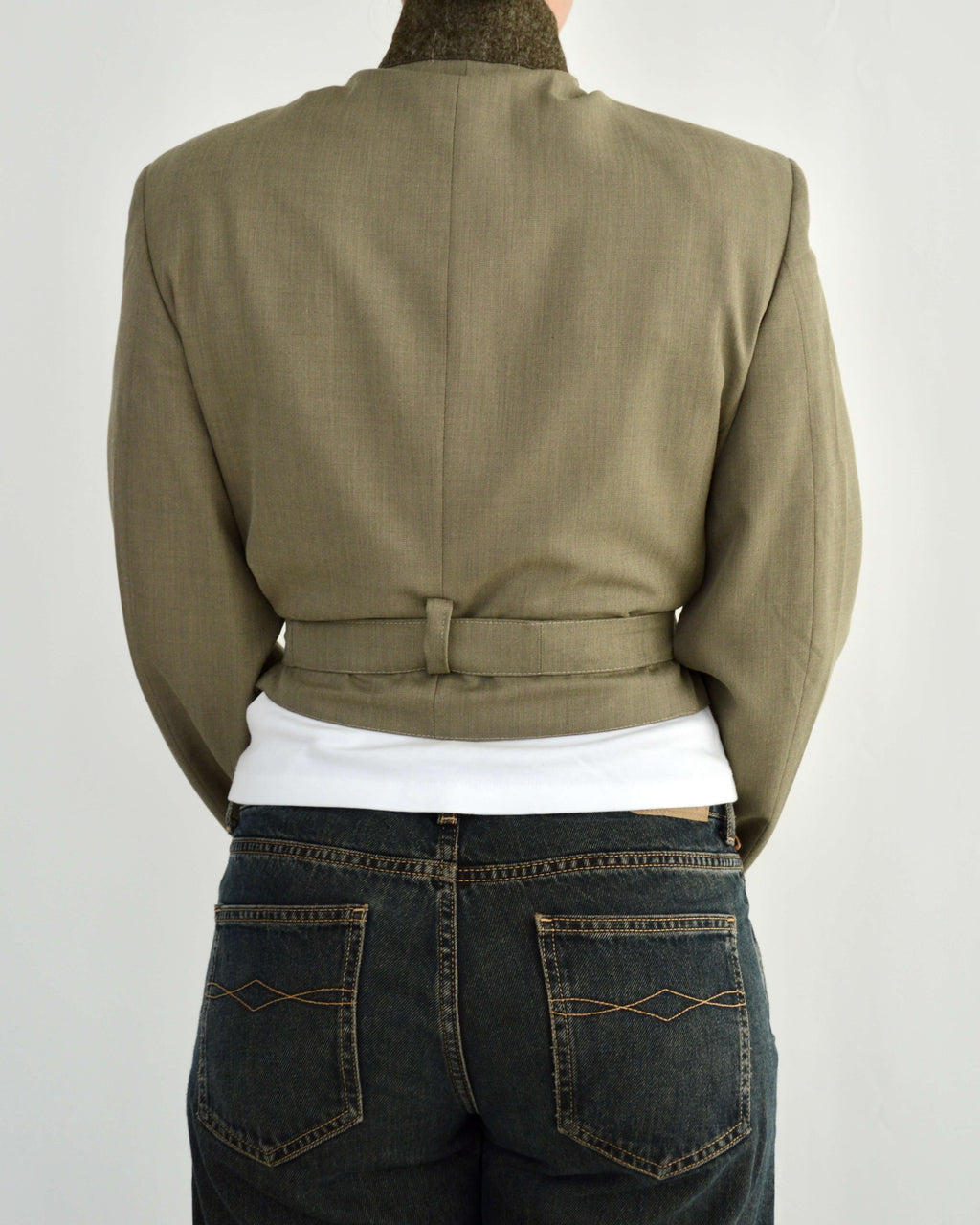 Vegan Tied-up Blazer - Soft Green (M)