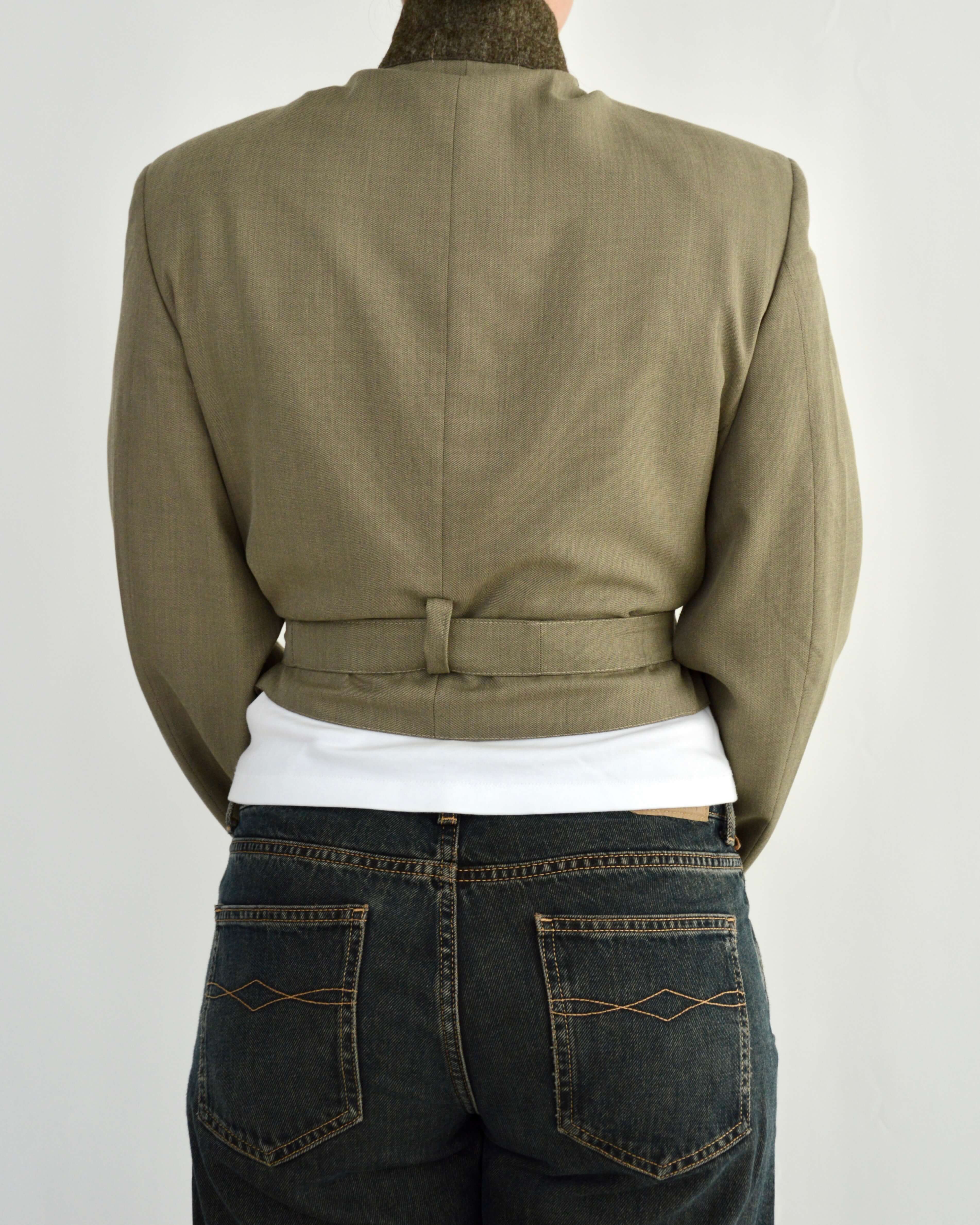 Vegan Tied-up Blazer - Soft Green (M)