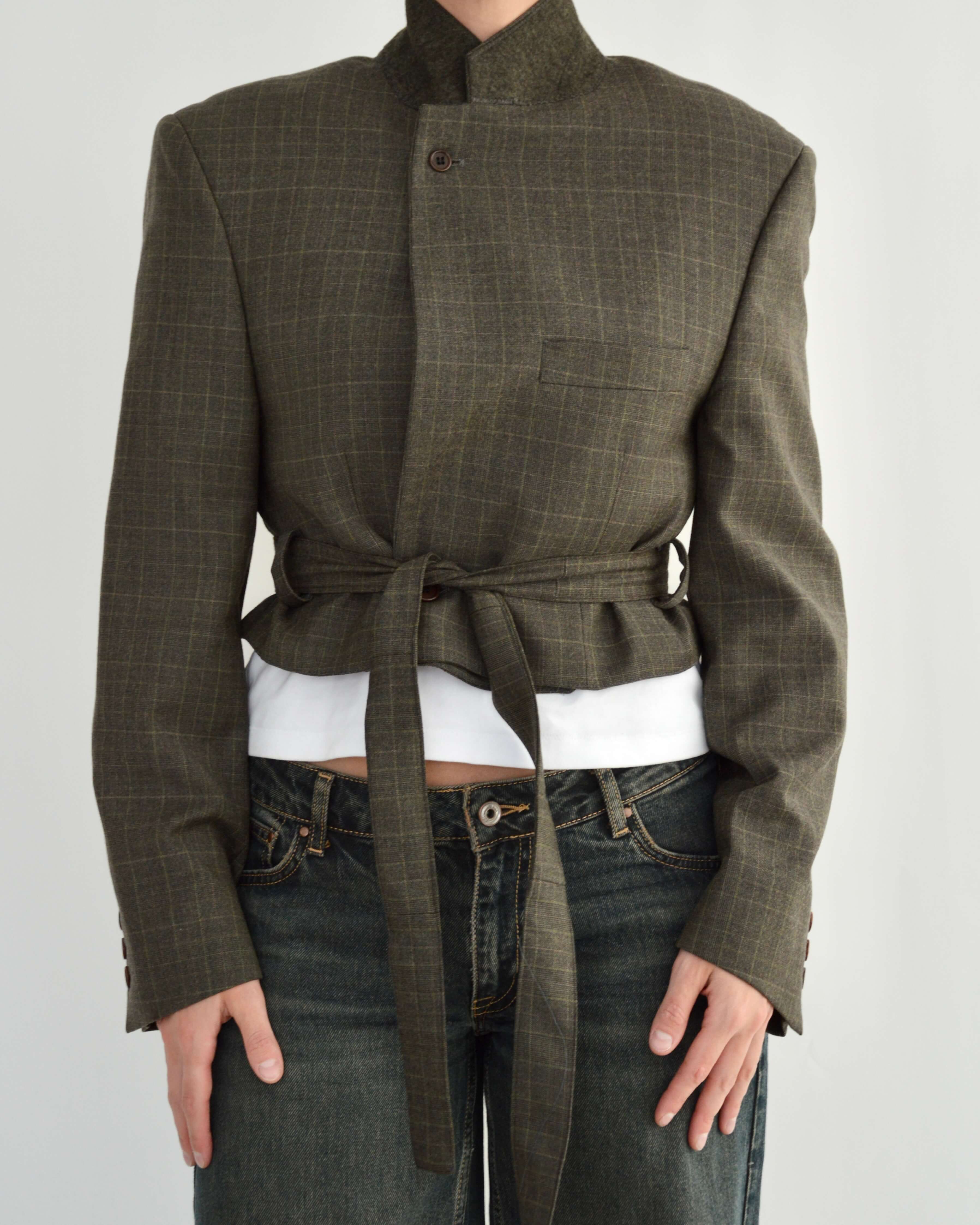 Tied-up Blazer - Dark Green Perfection (M)