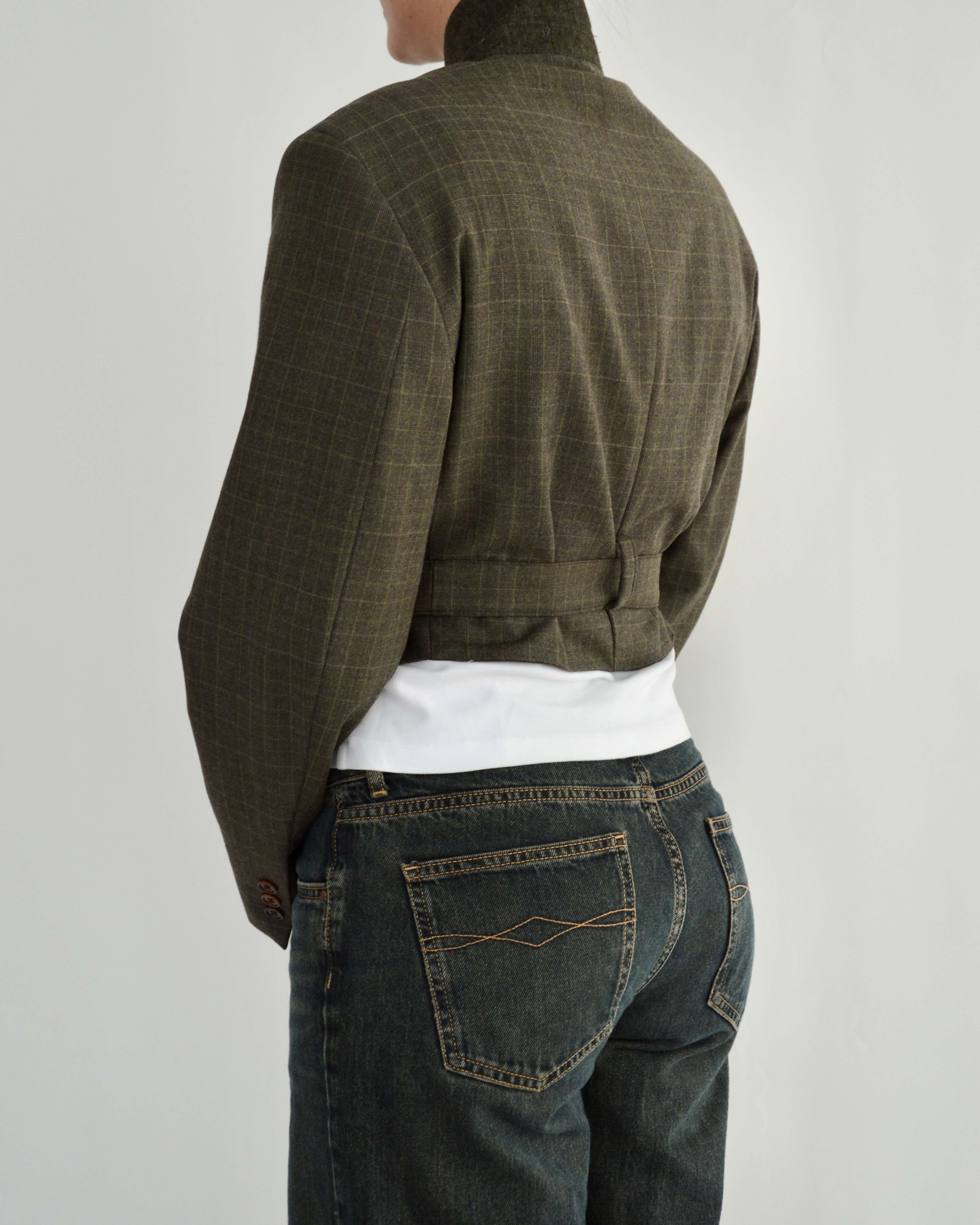 Tied-up Blazer - Dark Green Perfection (M)