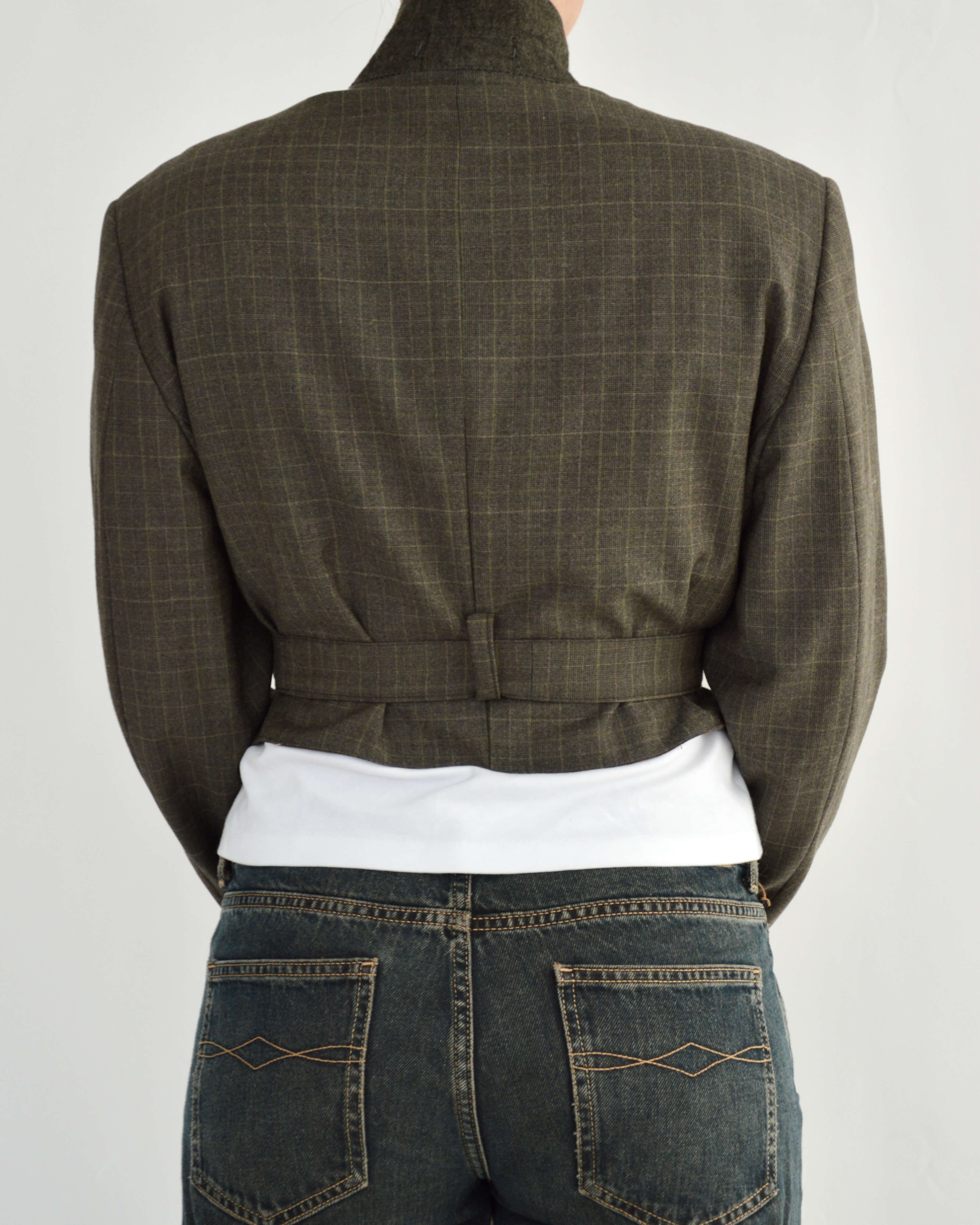 Tied-up Blazer - Dark Green Perfection (M)