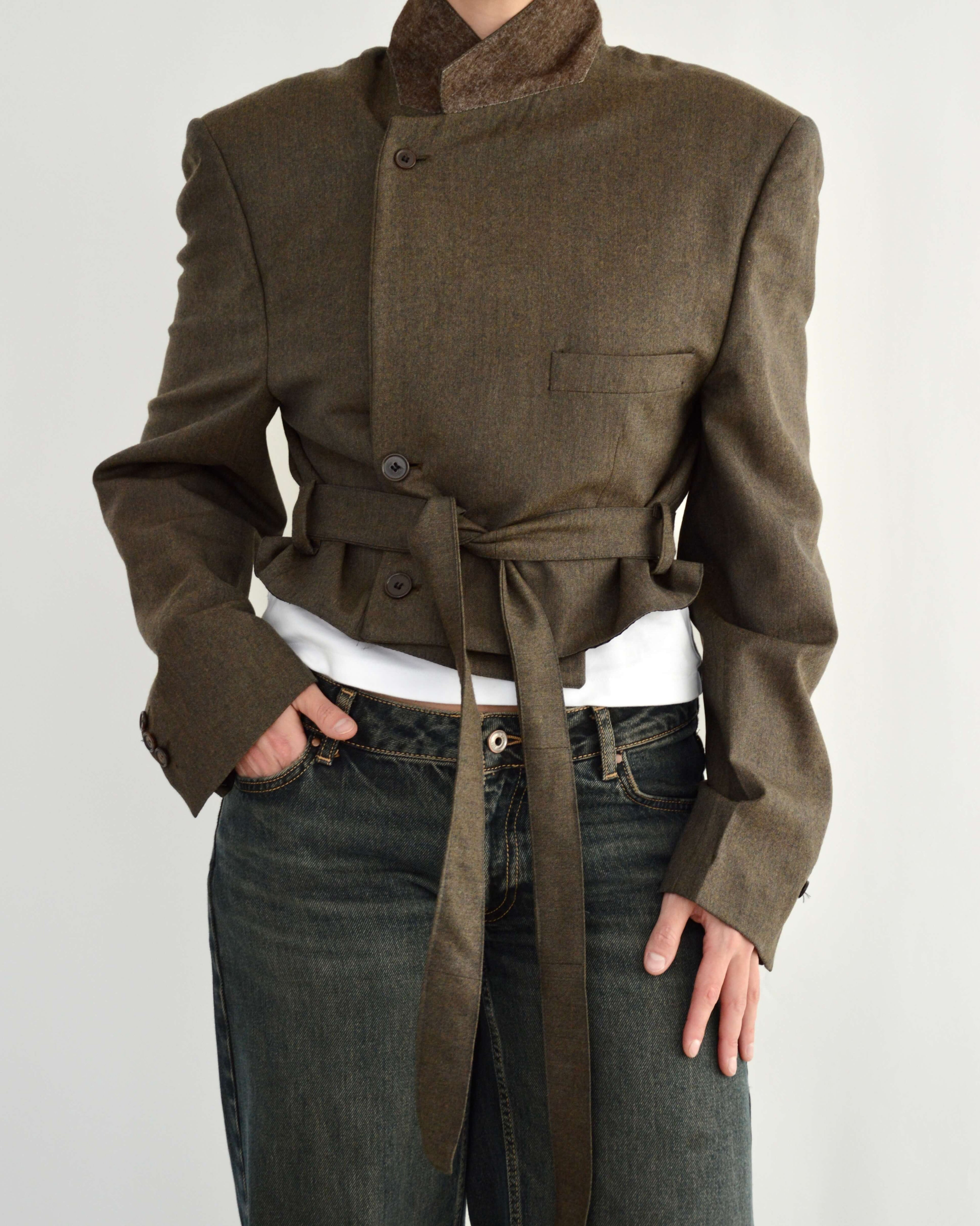 Tied-up Blazer - Darker Green (L)