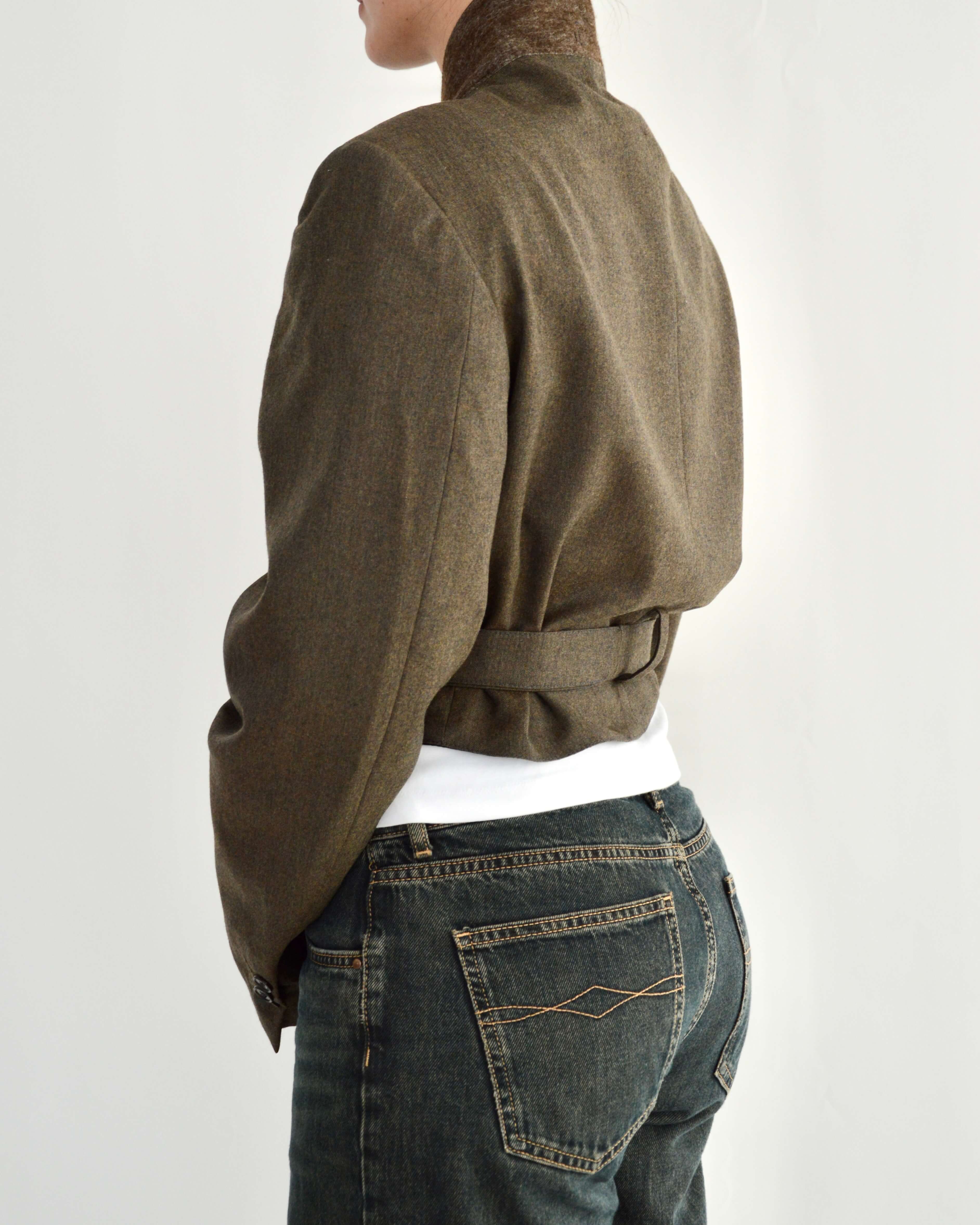 Tied-up Blazer - Darker Green (L)