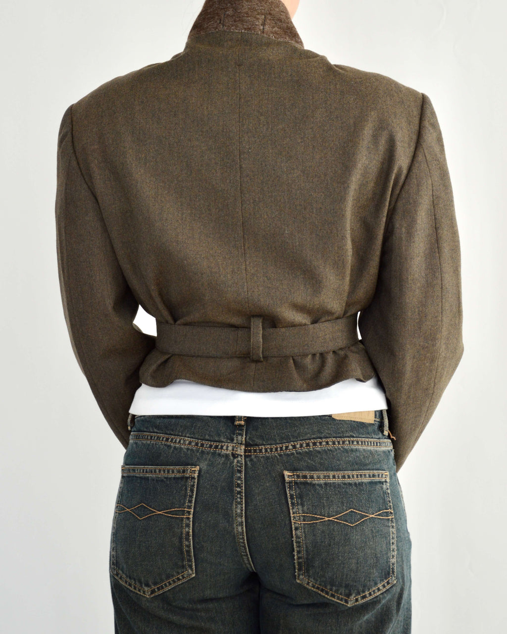 Tied-up Blazer - Darker Green (L)