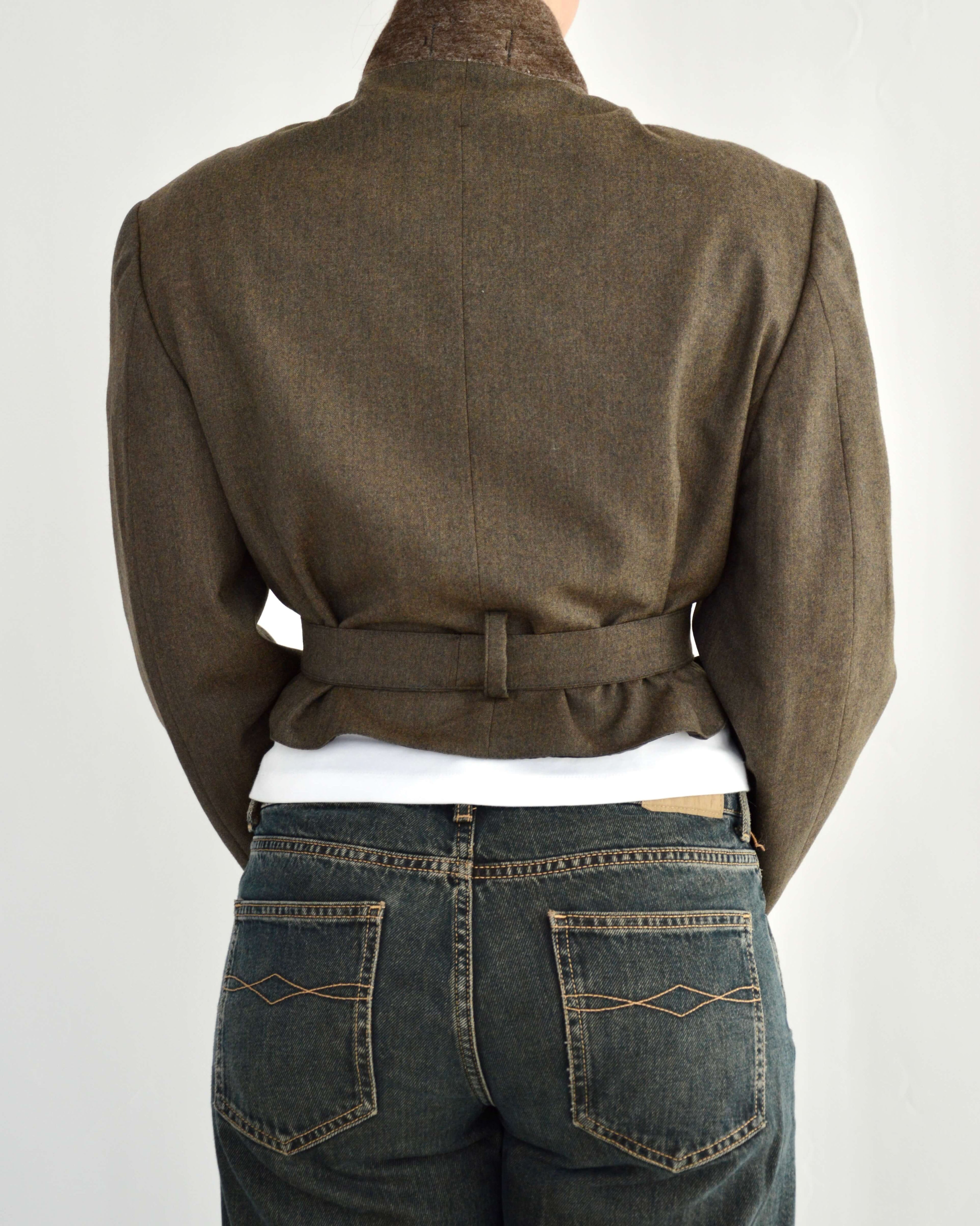 Tied-up Blazer - Darker Green (L)