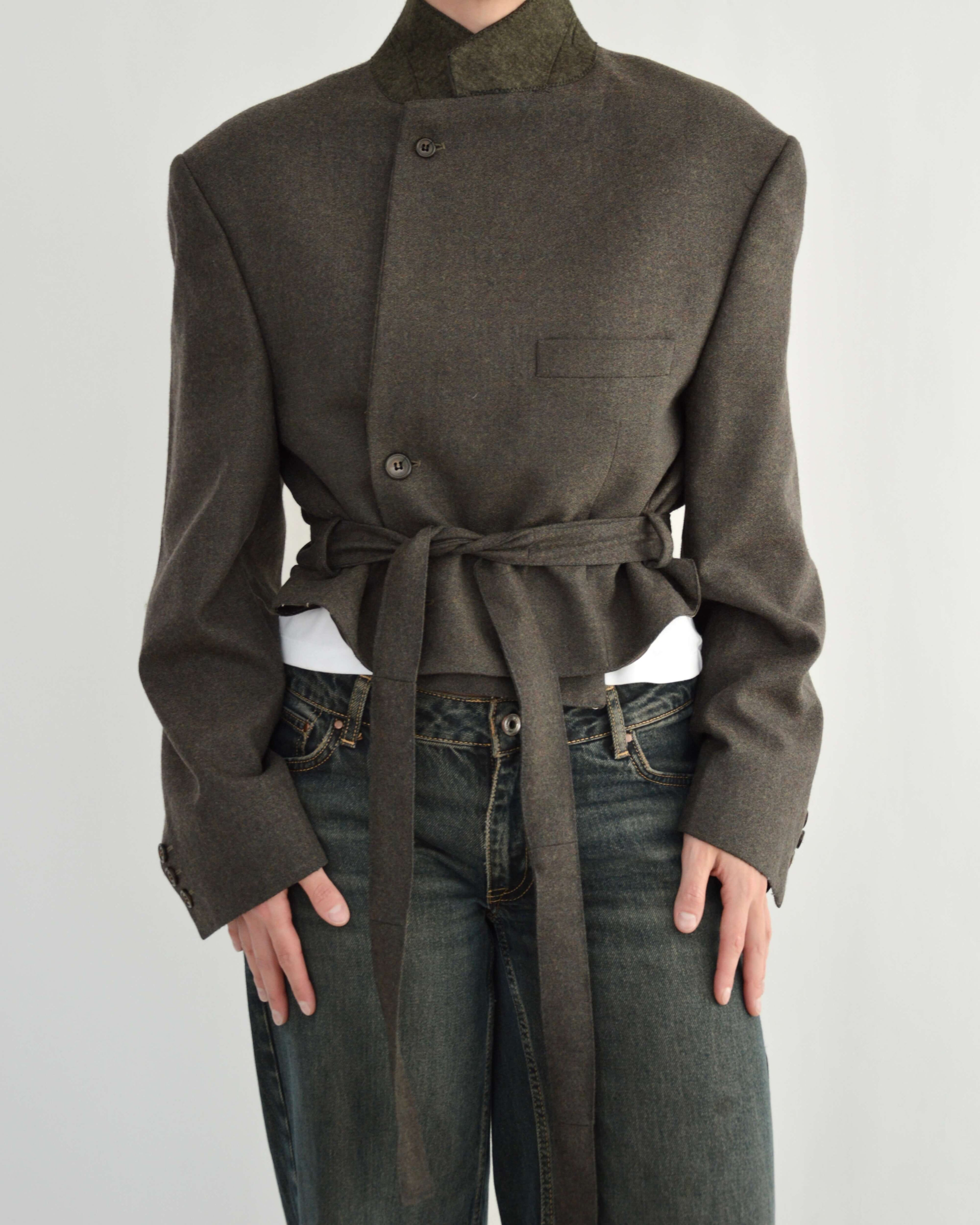 Tied-up Blazer - Vintage Green (L)