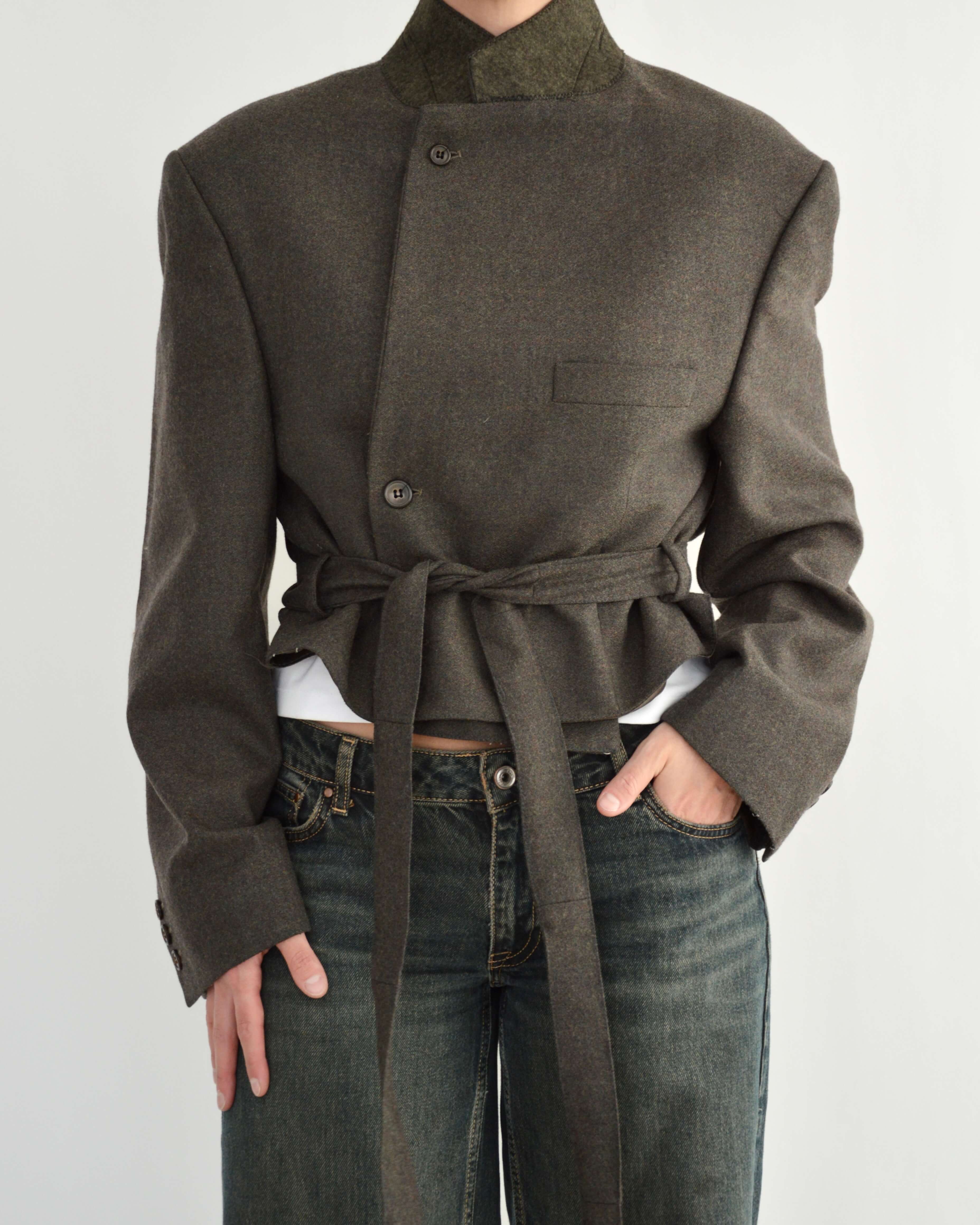 Tied-up Blazer - Vintage Green (L)