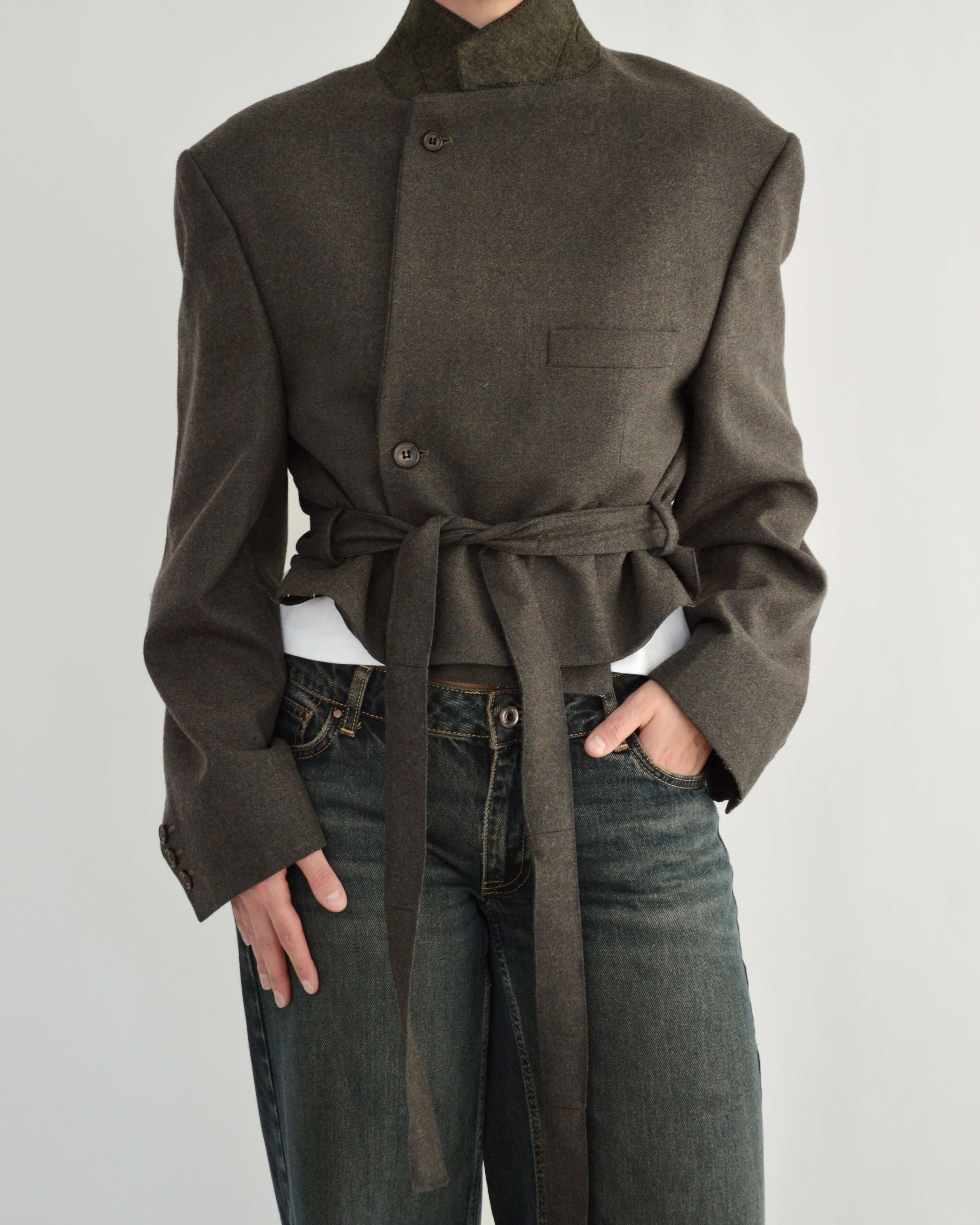 Tied-up Blazer - Vintage Green (L)