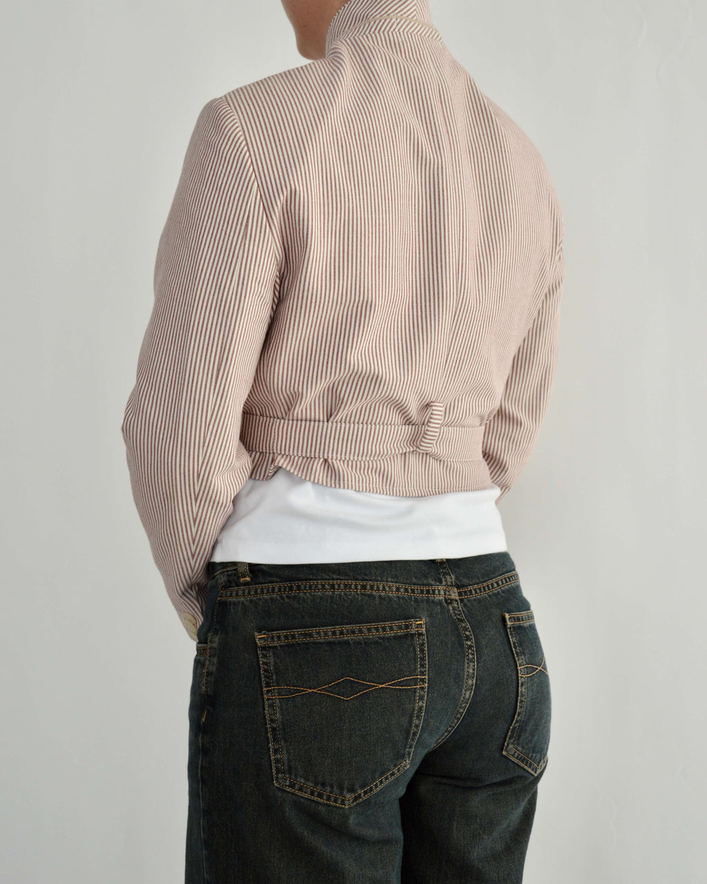 Vegan Tied-up Blazer - Stripped Perfection (XS)